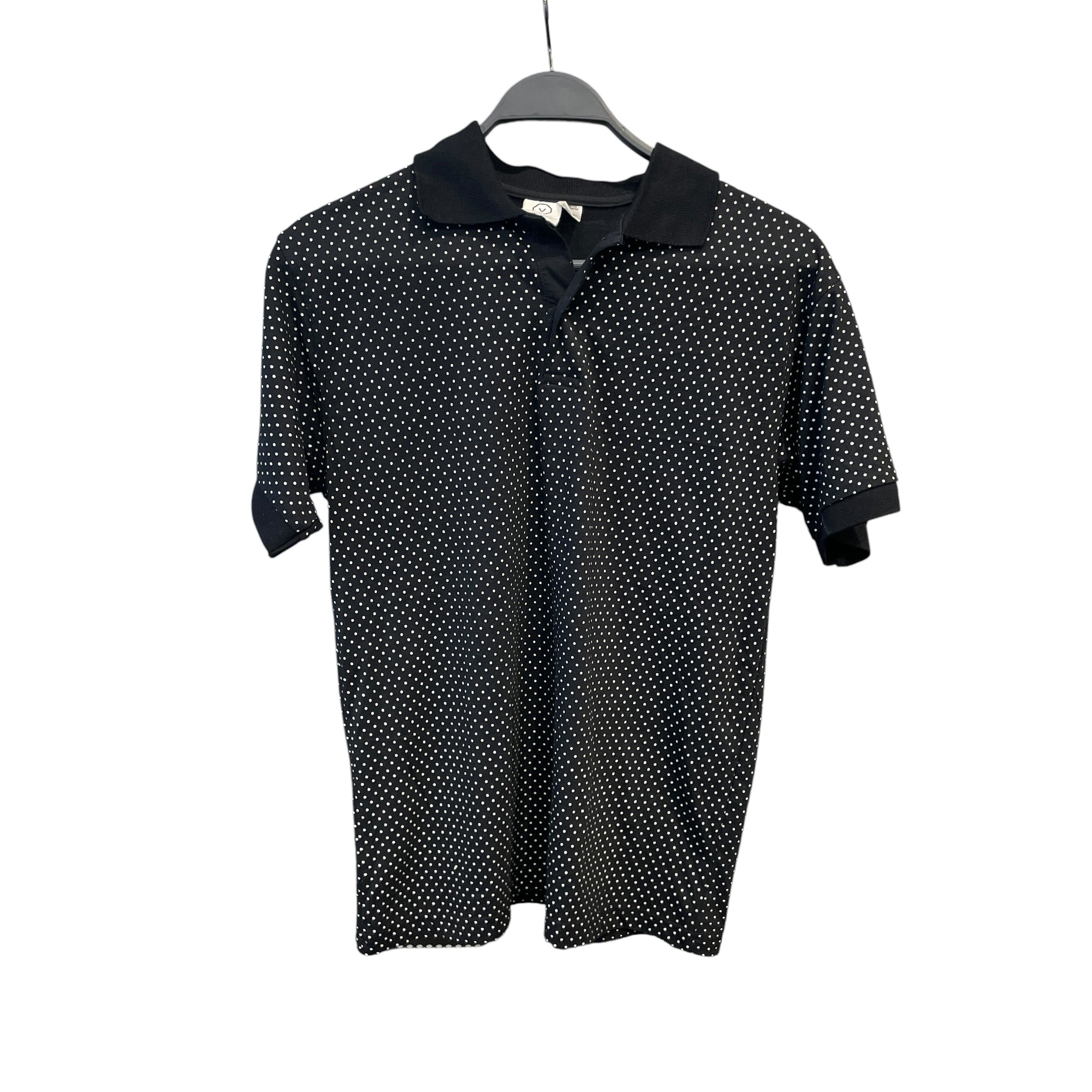 visvim/Polo Shirt/L/Cotton/BLK/Polka Dot/polka polo view 1