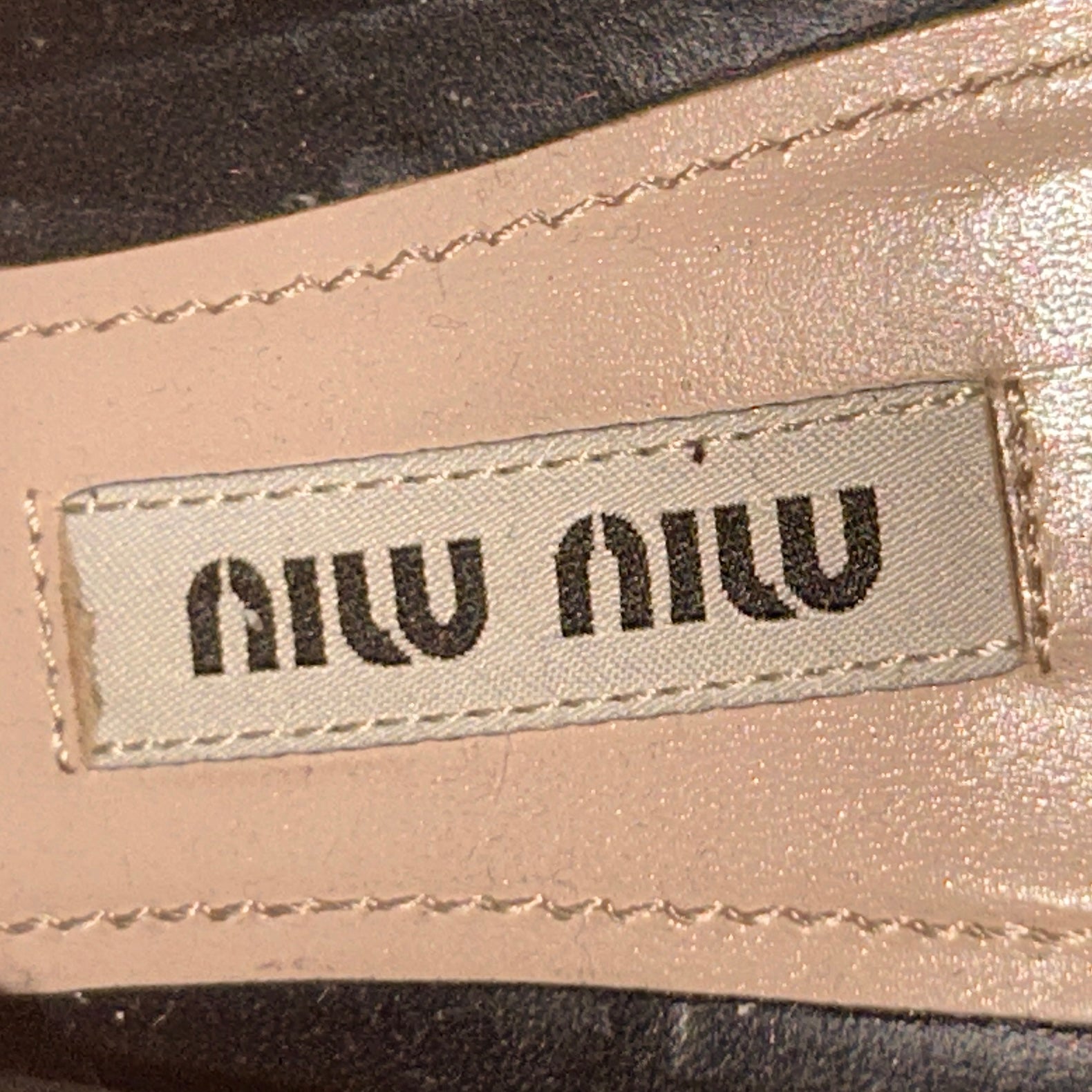 MIU MIU/Pull-On Boots/US 5.5/Leather/BLK/Crystal Embellished Boots view 3
