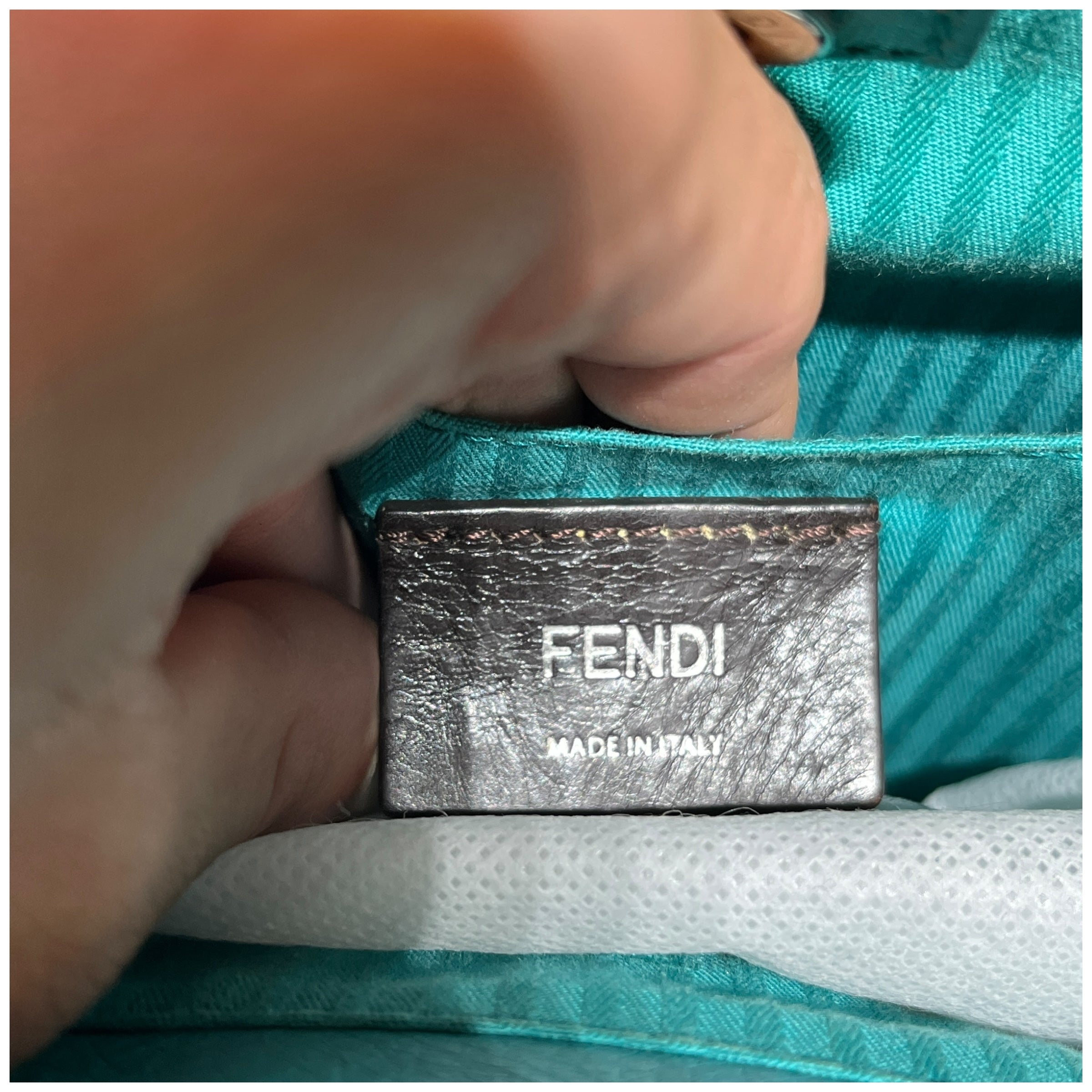 FENDI/Tote Bag/Leather/BLU/TURQUOISE TOUJOURS view 6