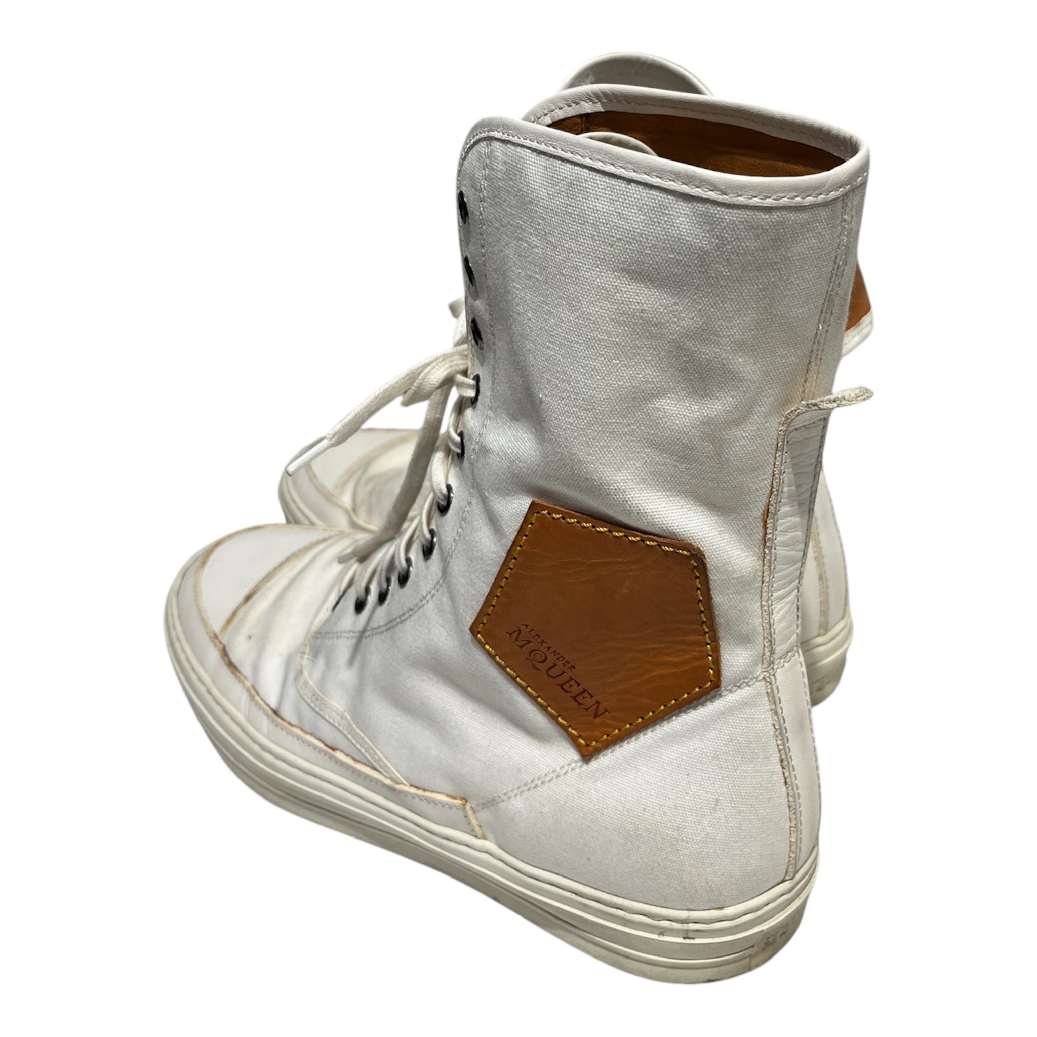 Alexander McQueen/Hi-Sneakers/US 10/Cotton/WHT/ view 2