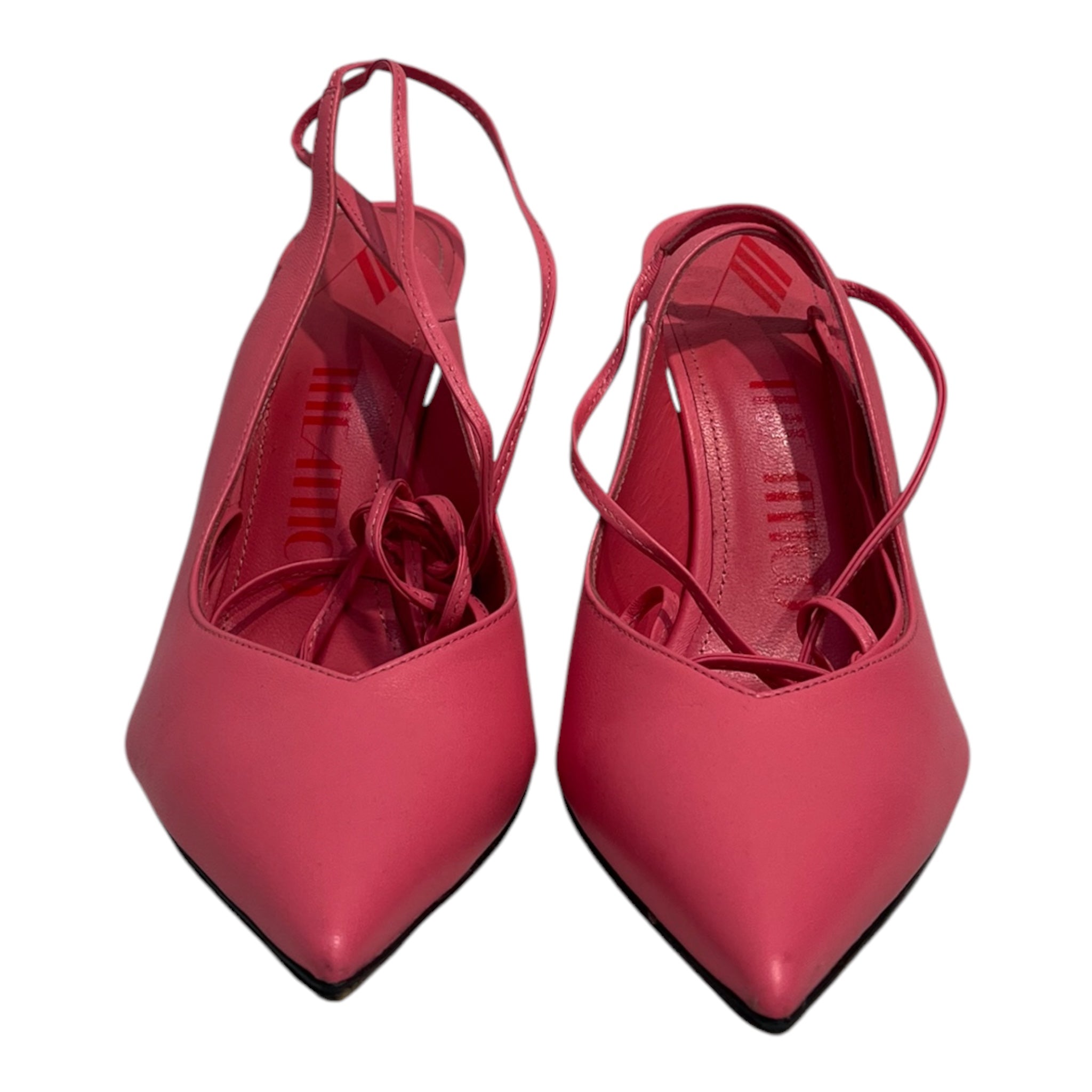 THE ATTICO/Heels/EU 37.5/Leather/PNK/Ankle Strap/OPEN TOP LONG STRAP VIBRAM view 5