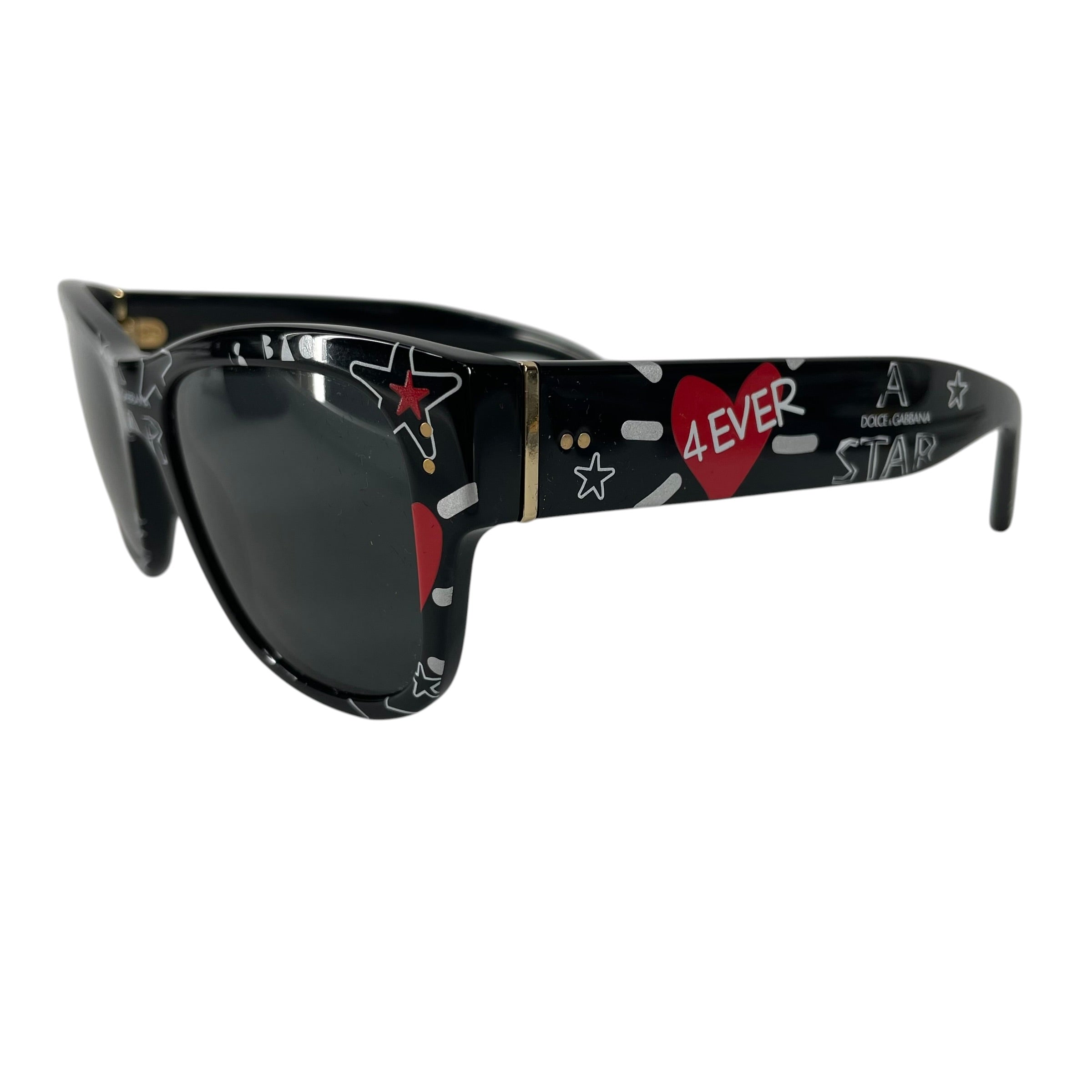 DOLCE&GABBANA/Sunglasses/Plastic/BLK/DG4338 HEART STAR FRAMES view 2
