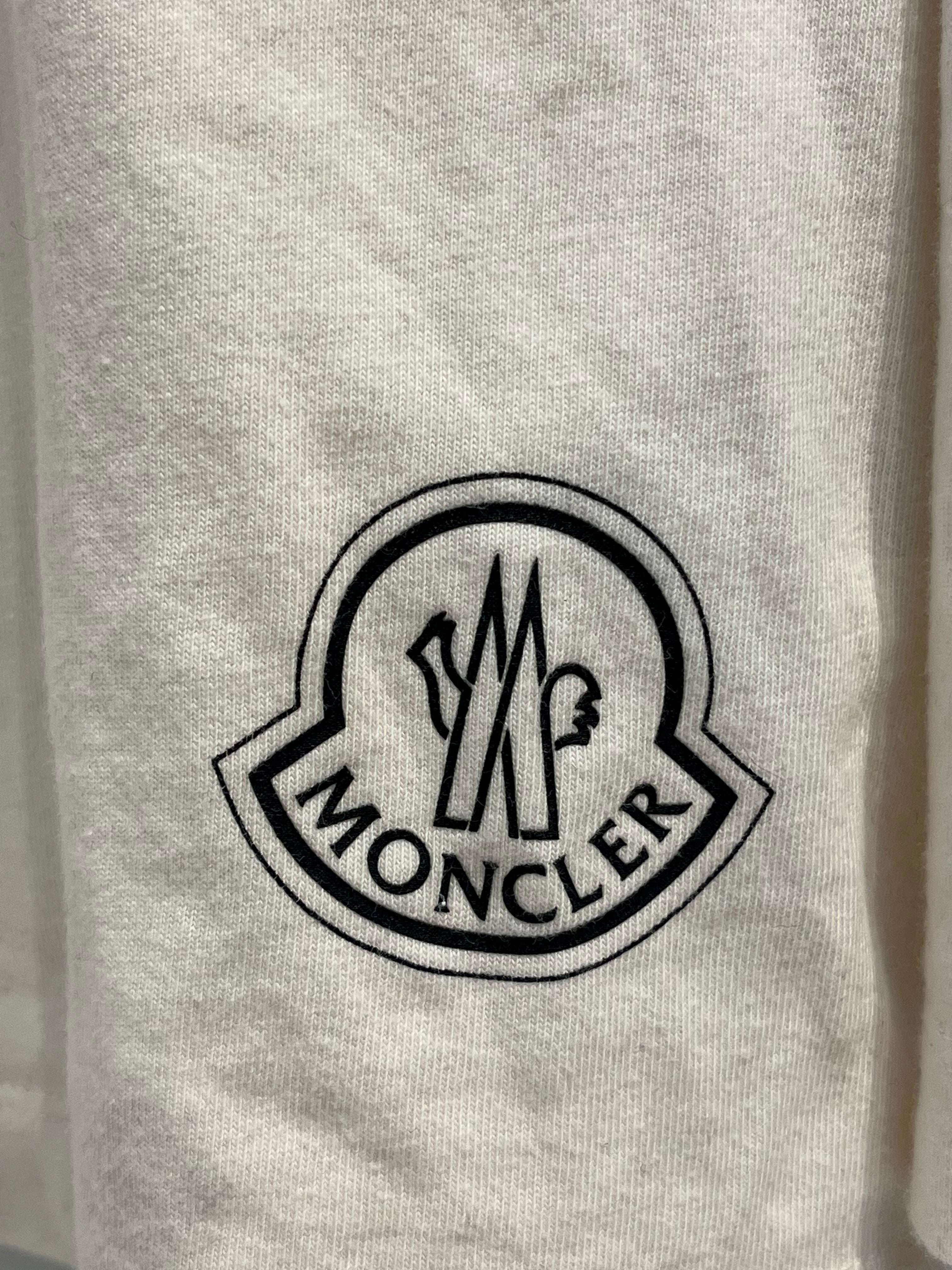 MONCLER/T-Shirt/XL/Cotton/CRM/keep warm view 6
