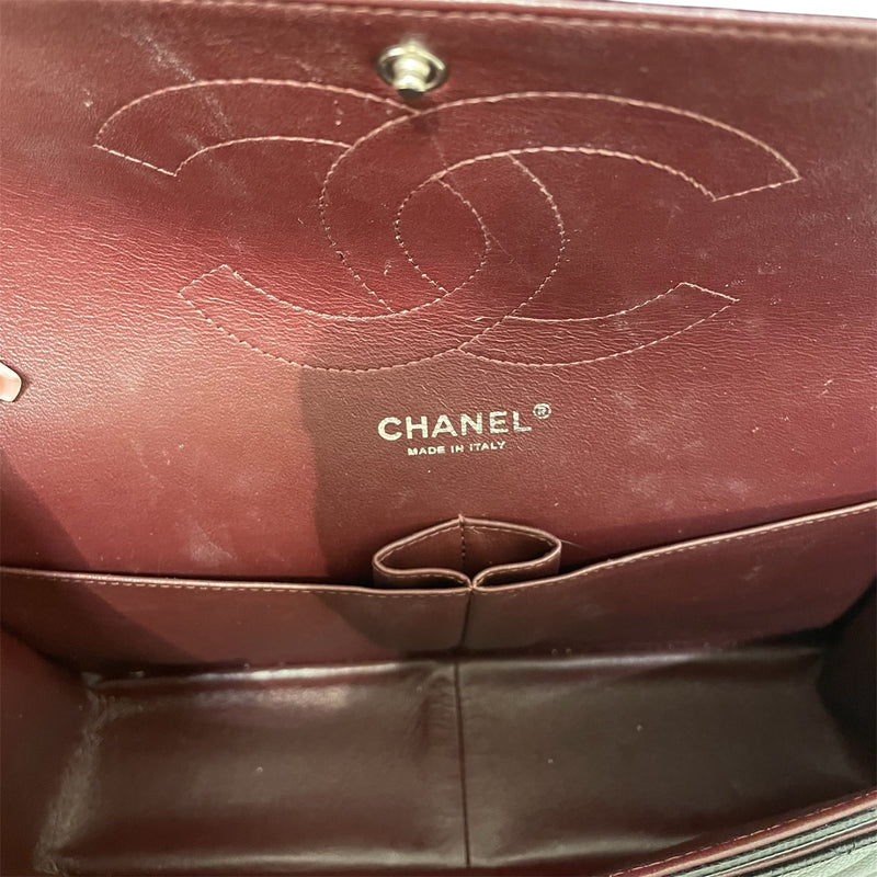 CHANEL/Hand Bag/Leather/BLK/MEDIUM CAVIAR FLAP BAG