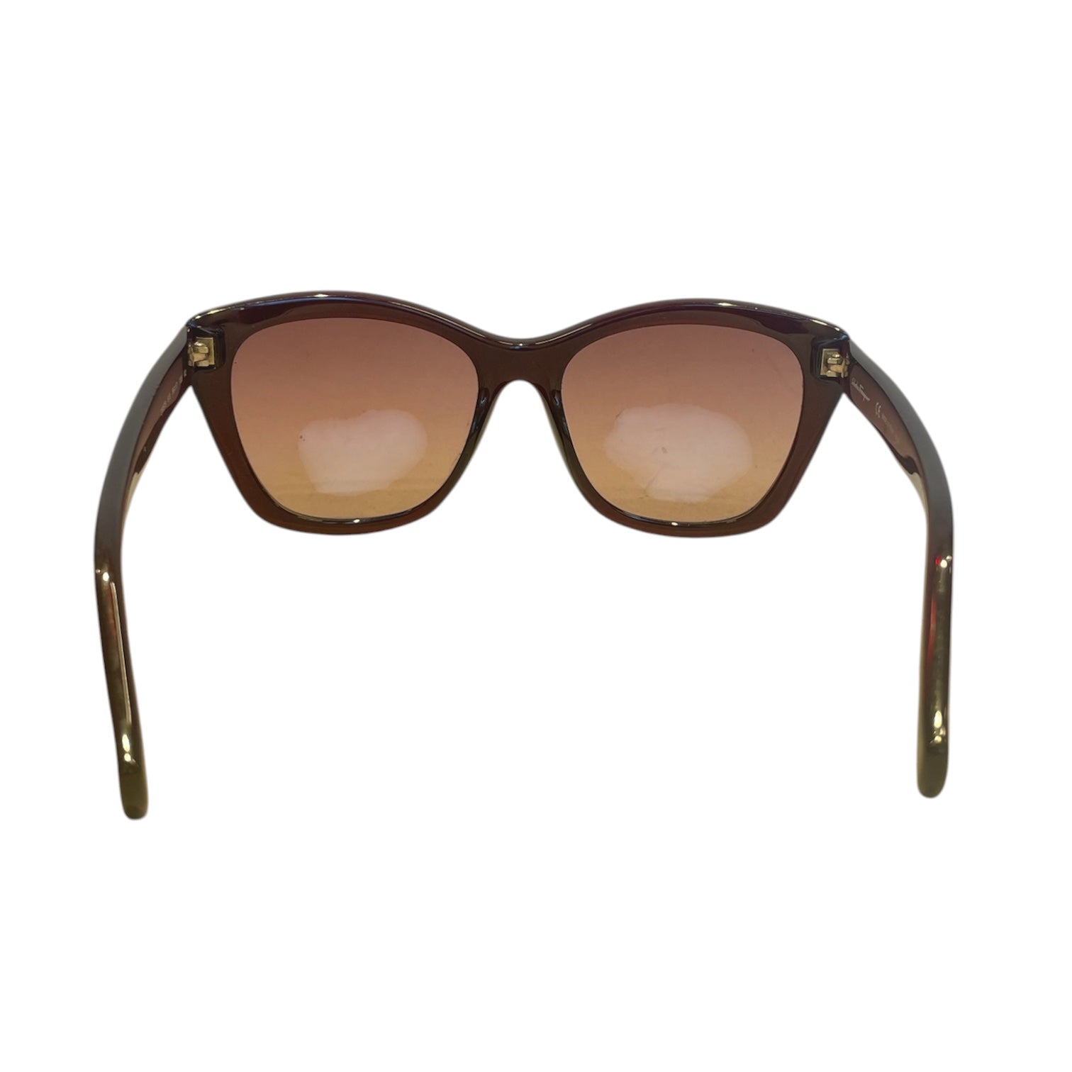 Salvatore Ferragamo/Sunglasses/Plastic/BRW/sunglasses redish view 3