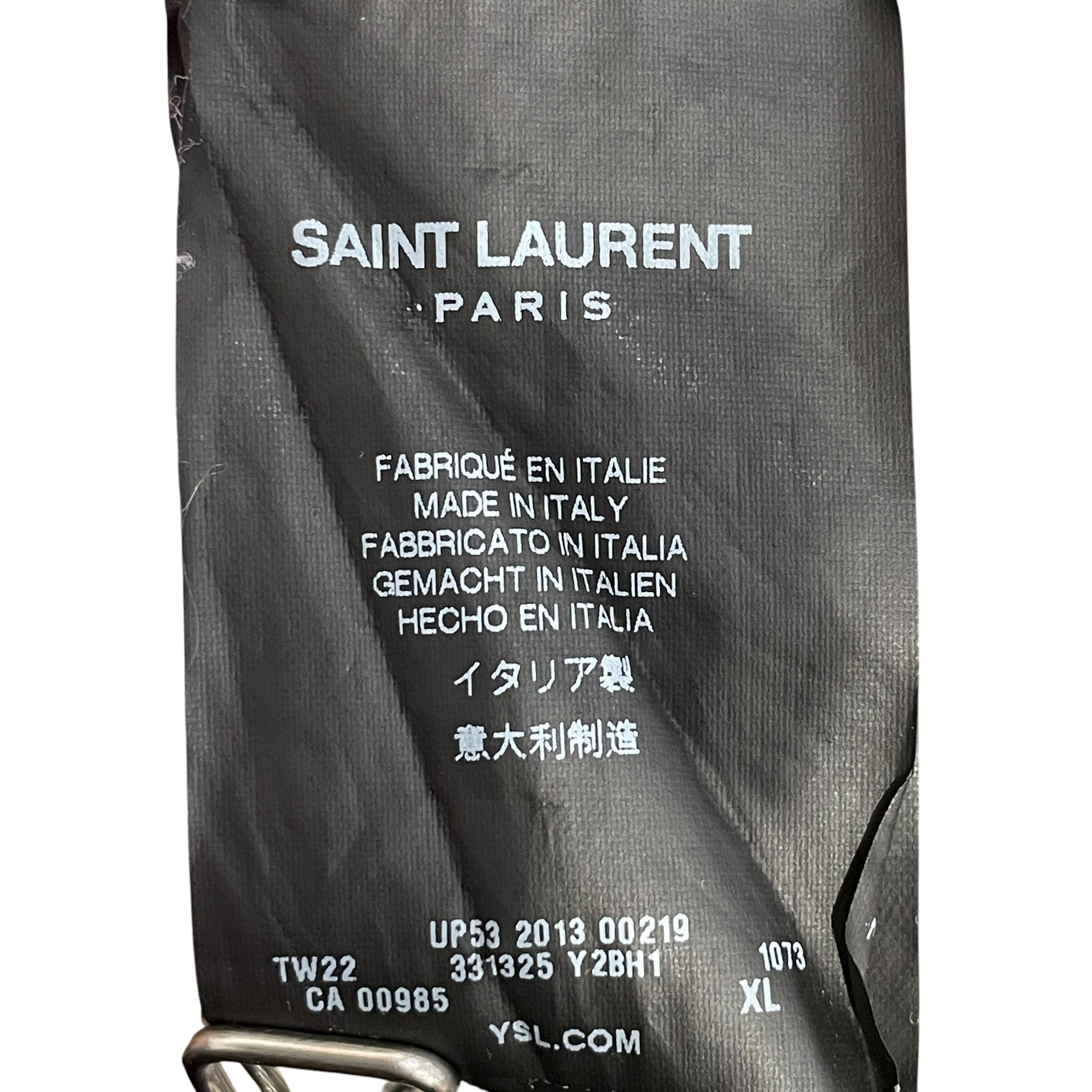 SAINT LAURENT/T-Shirt/XL/Cotton/GRY/Stripe/201300219 view 5