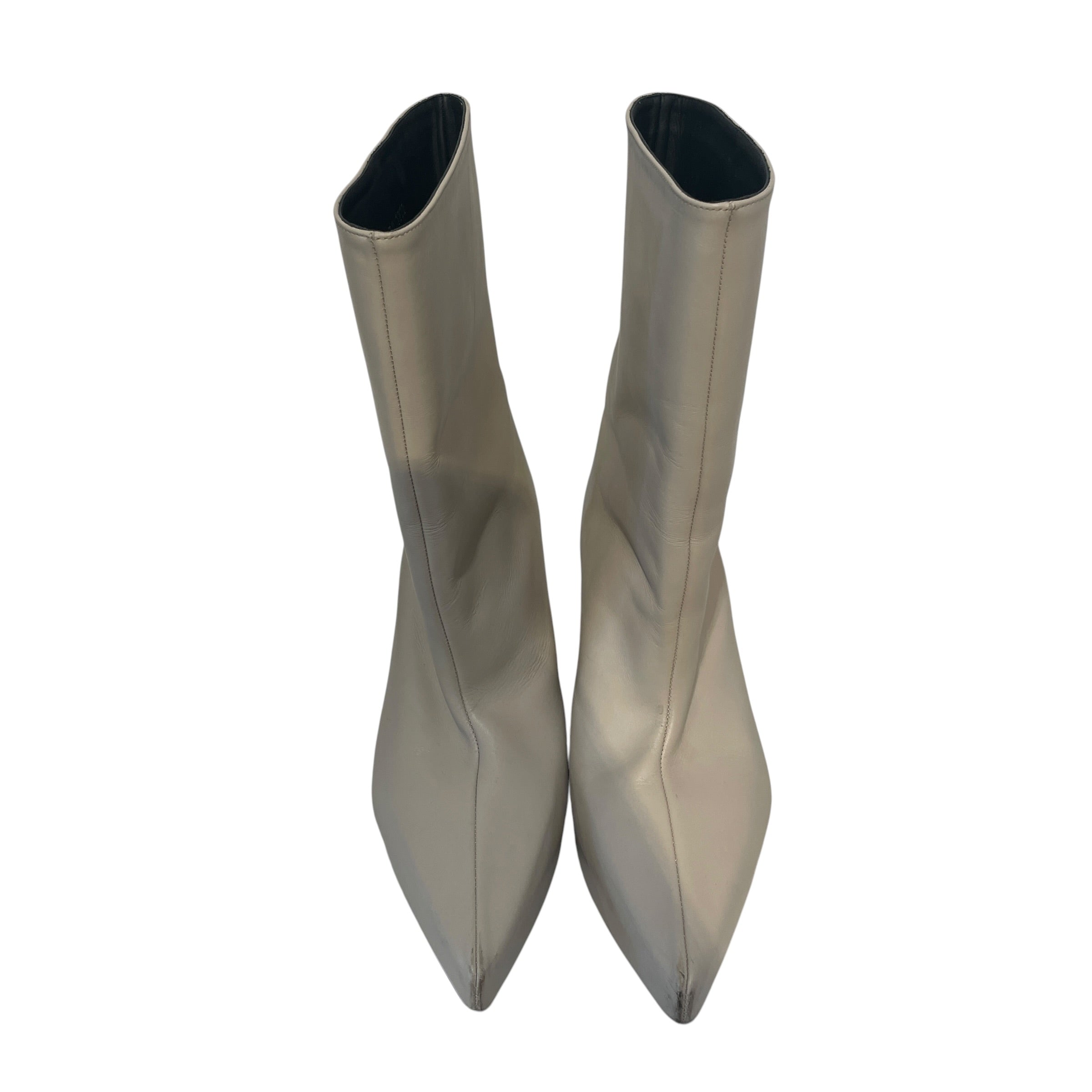 GIVENCHY/Booties/EU 38.5/Leather/IVR/G Lock Wedge Boot view 2