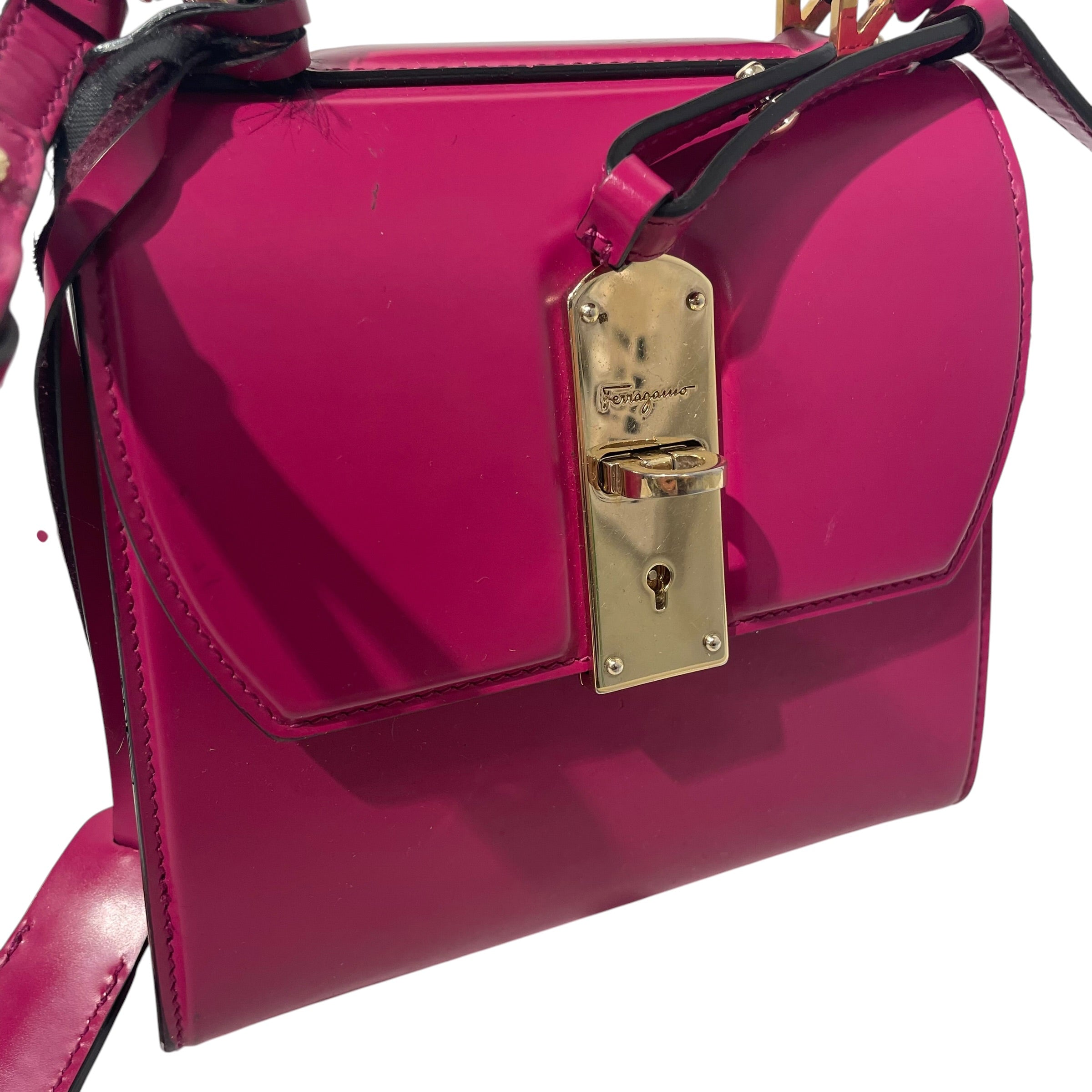 Salvatore Ferragamo/Cross Body Bag/Leather/PNK/Boxyz bag view 7