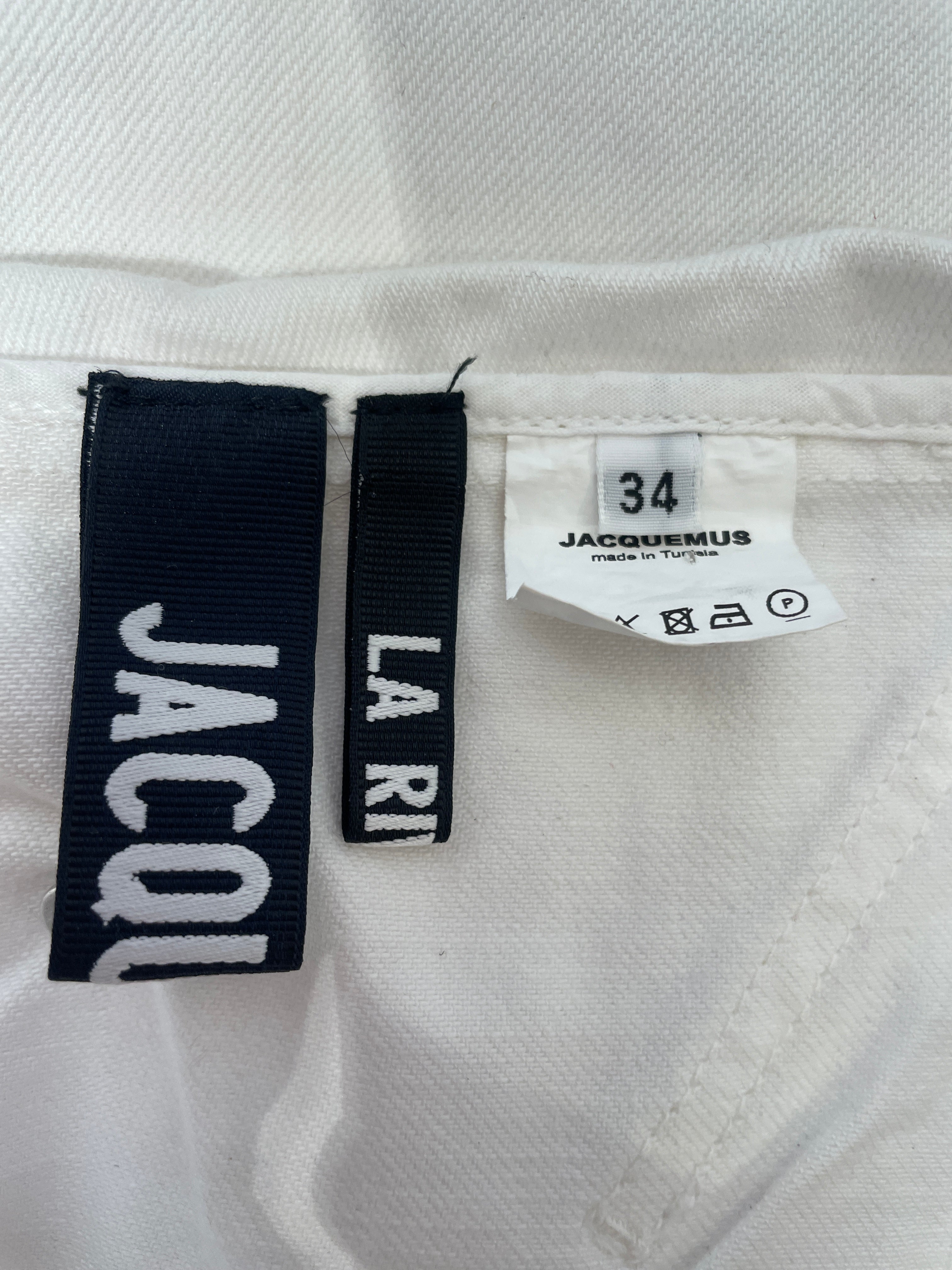 JACQUEMUS/Skirt/34/Cotton/WHT/ view 3