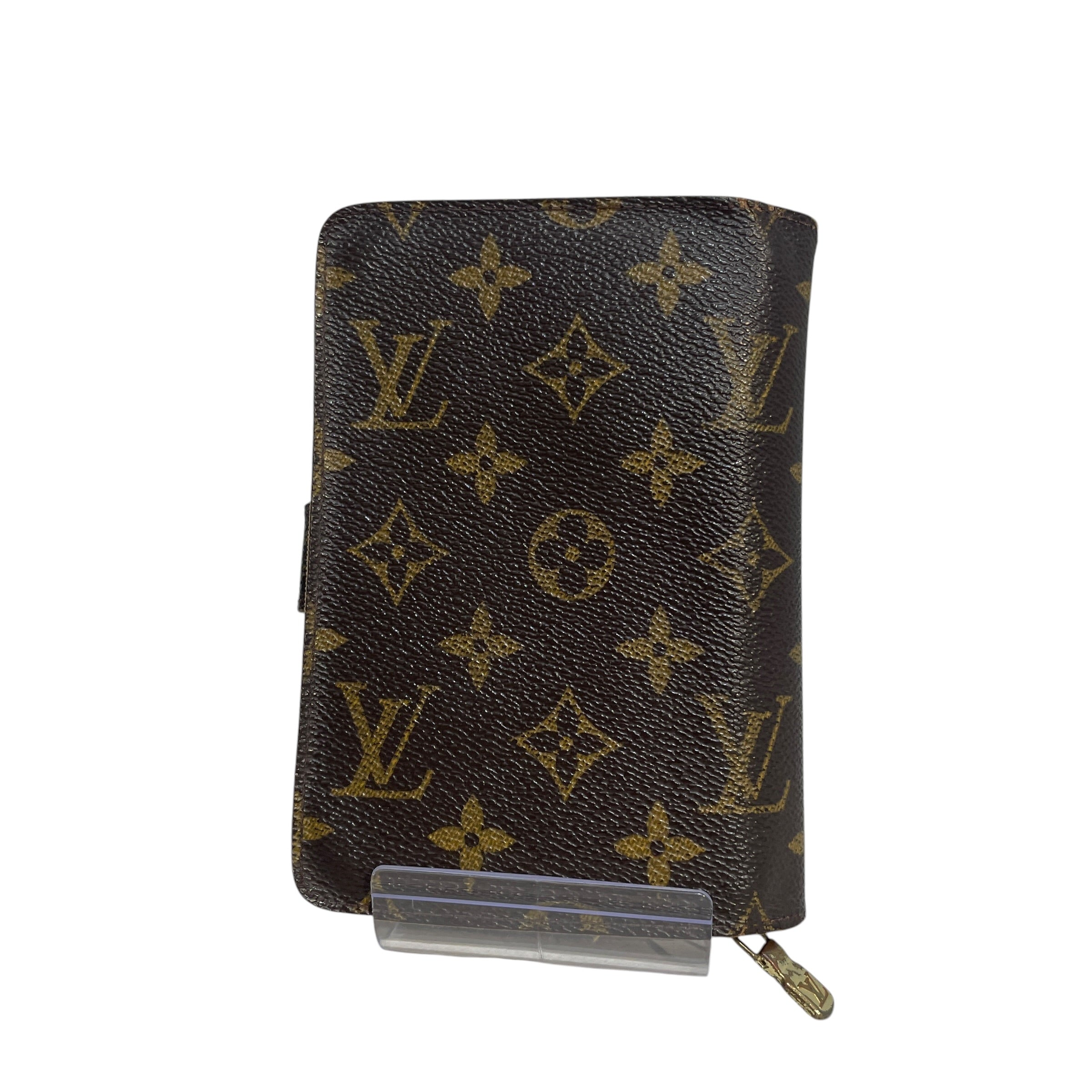 LOUIS VUITTON/Bifold Wallet/Monogram/Leather/BRW/Compact Zip Wallet view 2