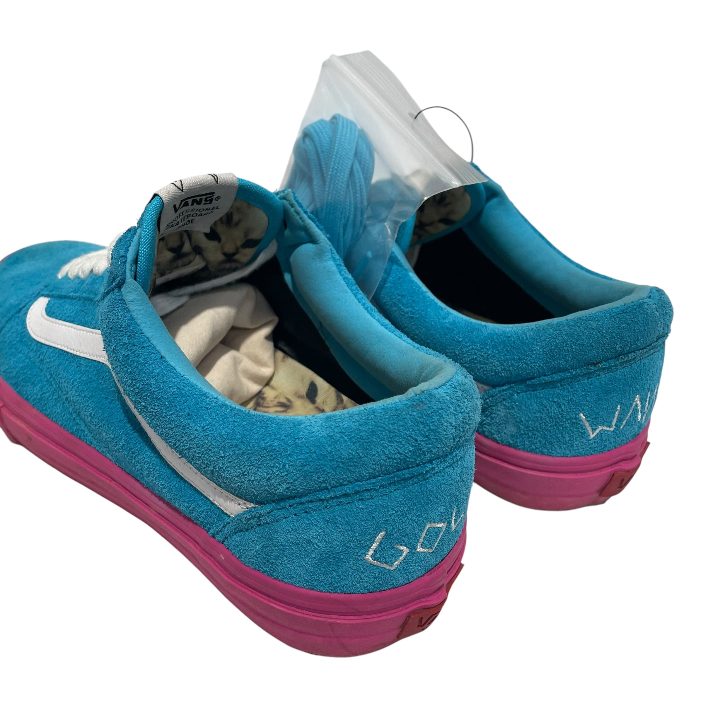 VANS/GOLF WANG/Low-Sneakers/US 10.5/Suede/BLU/Syndicate Old Skool view 2