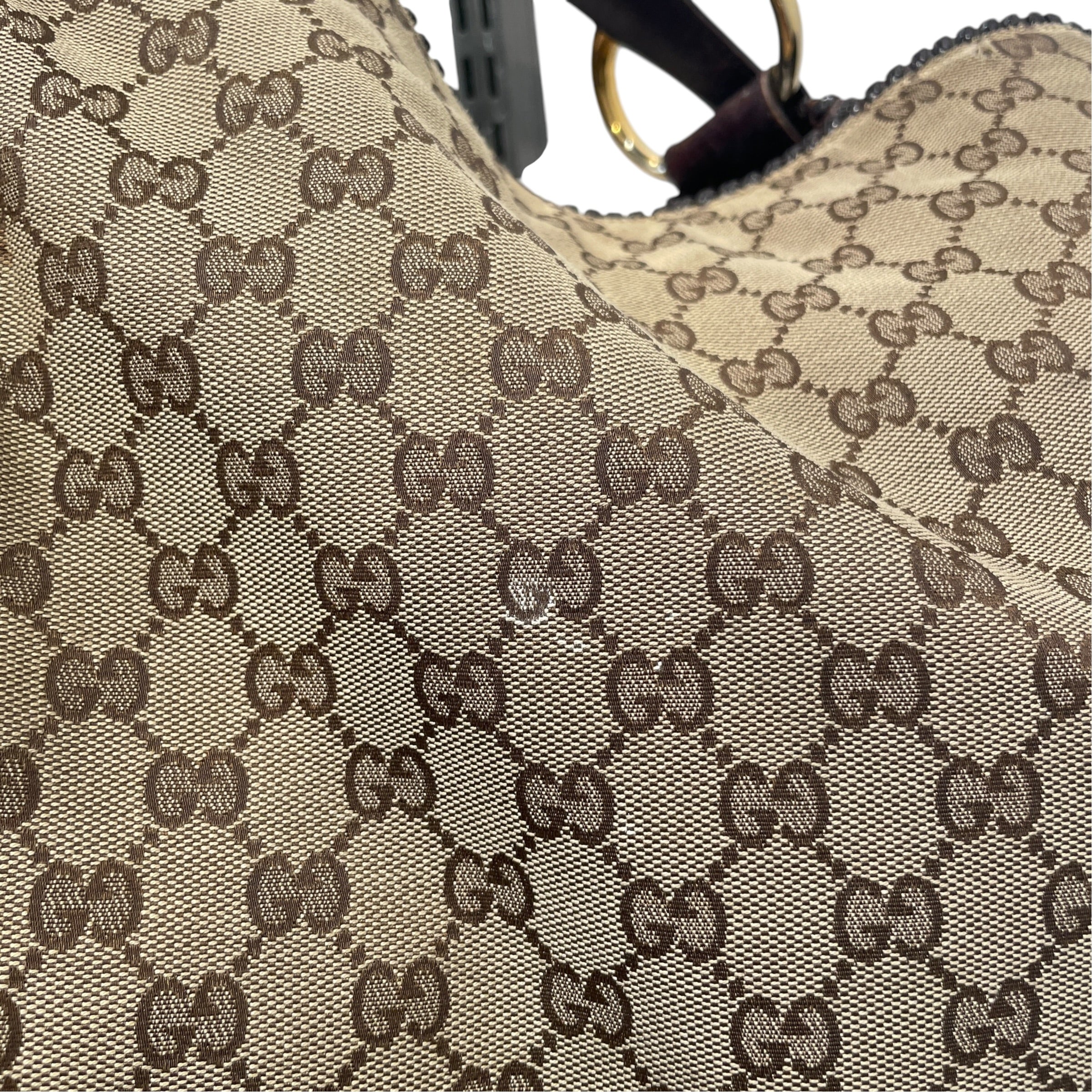 GUCCI/Bag/Monogram/Cotton/BRW/Monogram Hobo Bag view 9