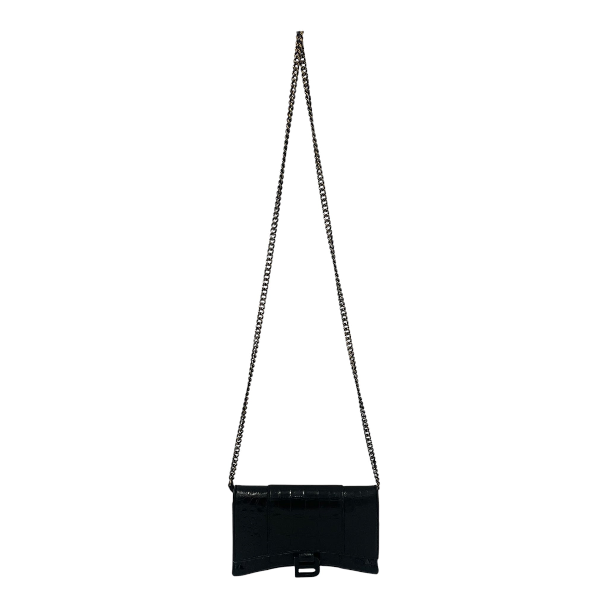 BALENCIAGA/Cross Body Bag/Leather/BLK/ view 1