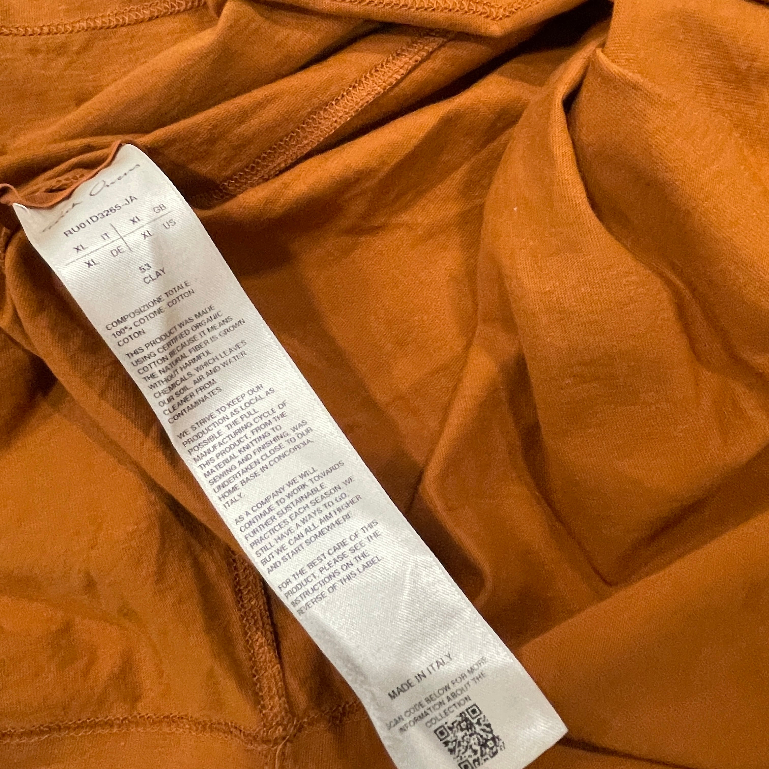 Rick Owens/T-Shirt/XL/Cotton/ORN/LIDO S/S24 TEE view 4