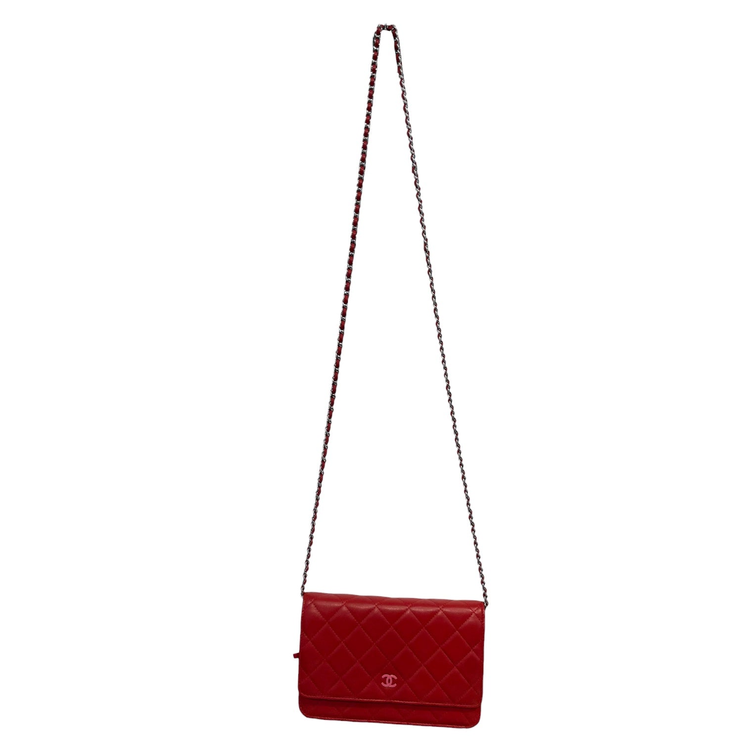 CHANEL/Cross Body Bag/RED/CAVIAR QUILTED view 1