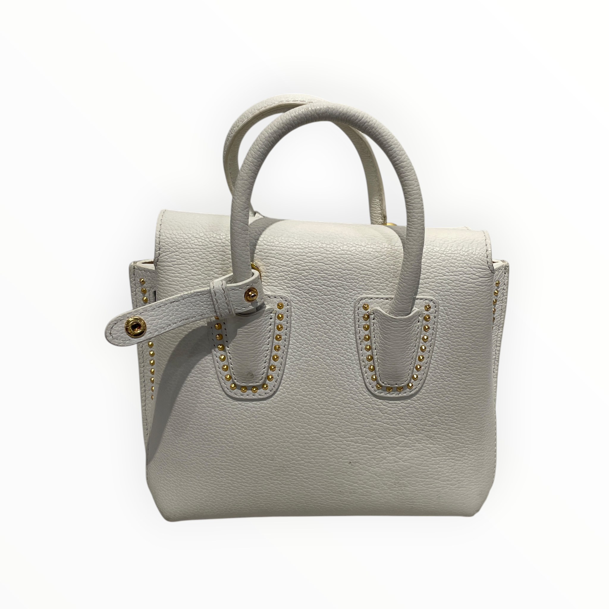 MCM/Hand Bag/Leather/WHT/MLLA MINI TOTE view 2