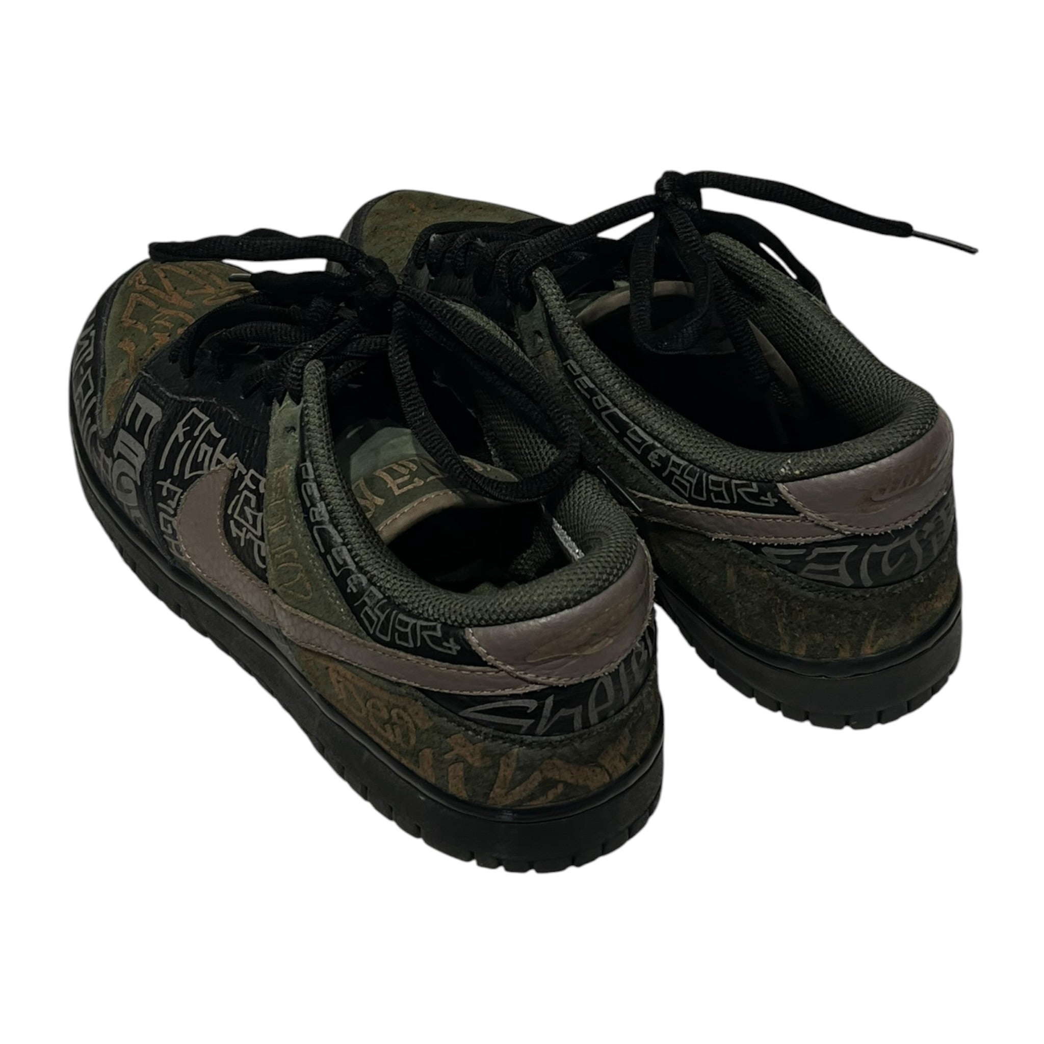NIKE/DUNK LOW PREMIUM/Low-Sneakers/US 11.5/All Over Print/Leather/GRN/307696-001 view 2