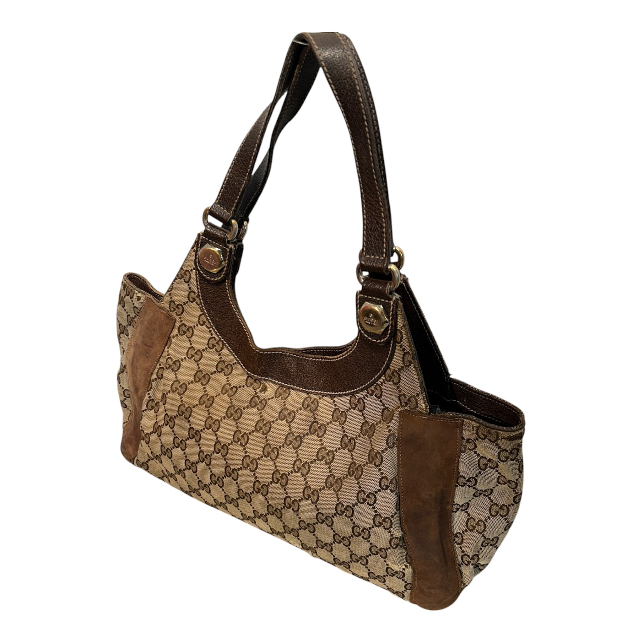 GUCCI/Tote Bag/Monogram/BRW/Charmy view 6
