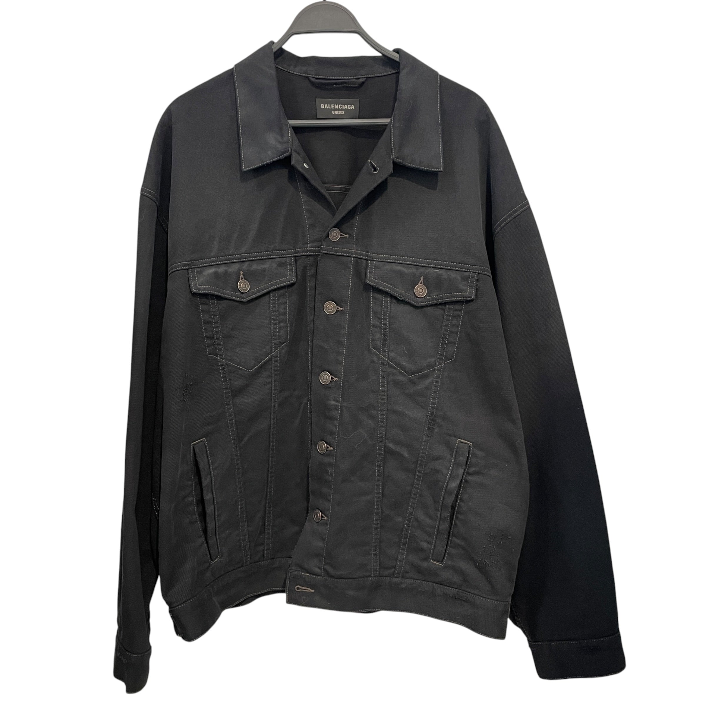 BALENCIAGA/Denim Jkt/2/Denim/BLK/DENIM BLK JACKET view 1