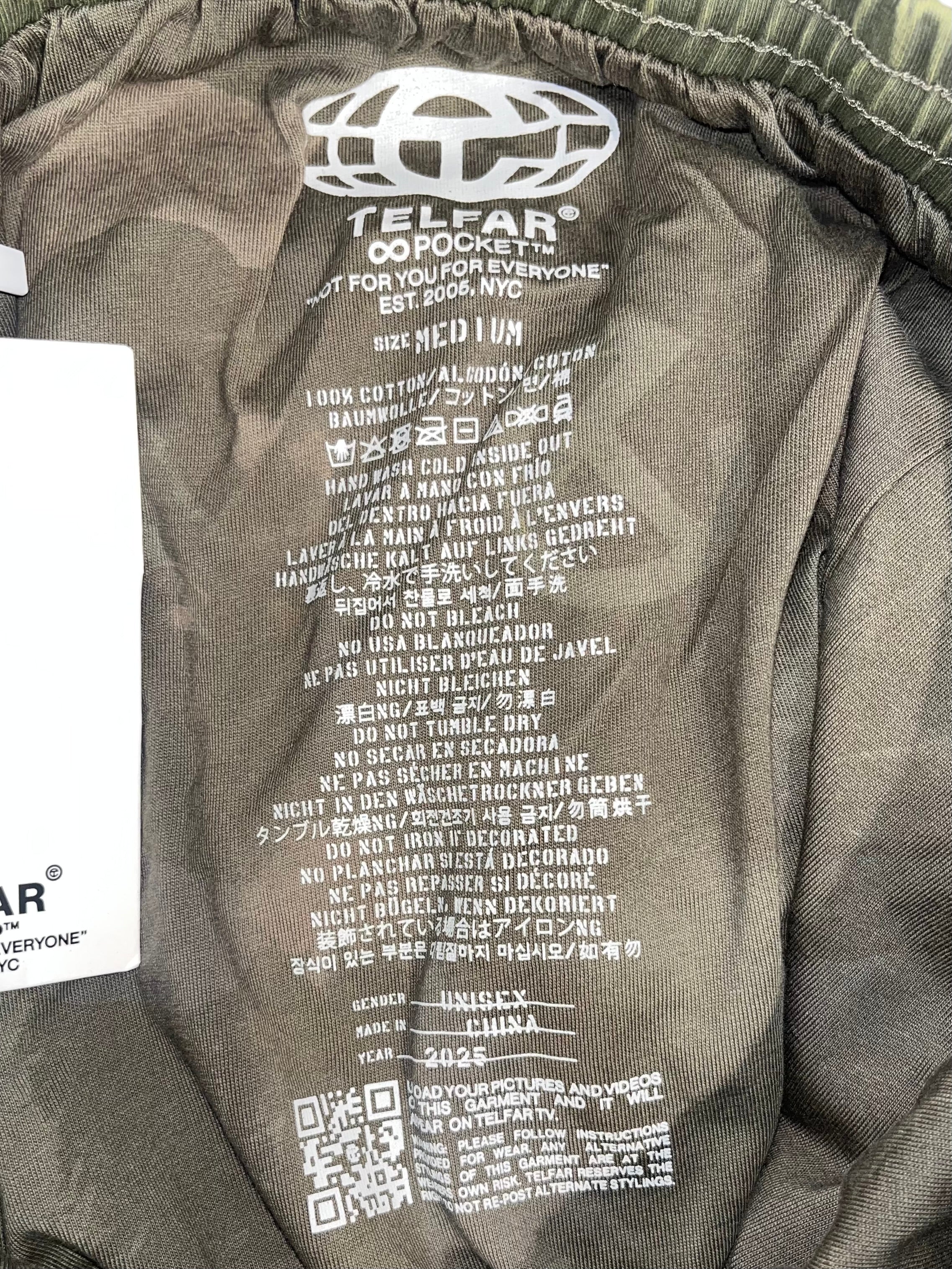 Telfar/Pants/M/Cotton/GRN/Camouflage/CAMO T-SHIRT BOMBER PANT view 3