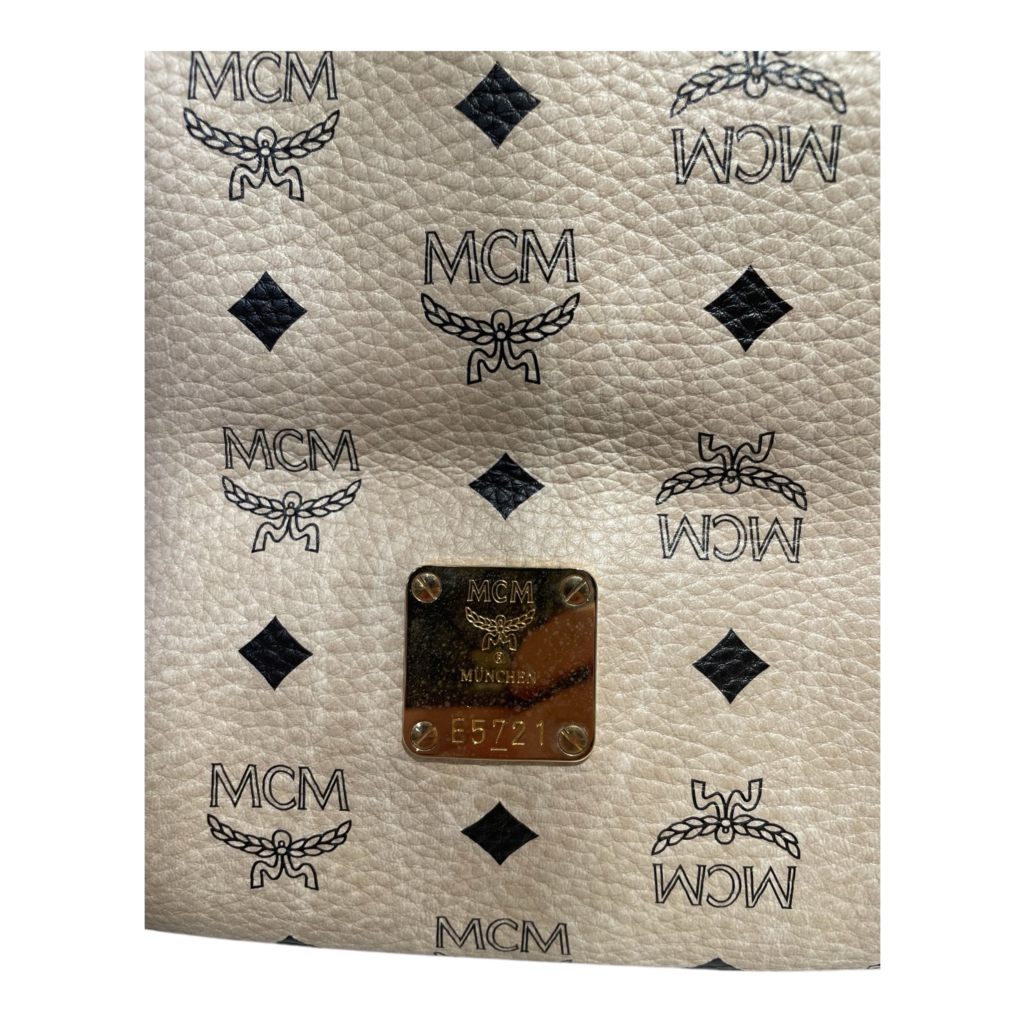MCM/Tote Bag/Monogram/Leather/CRM/e5721 view 4