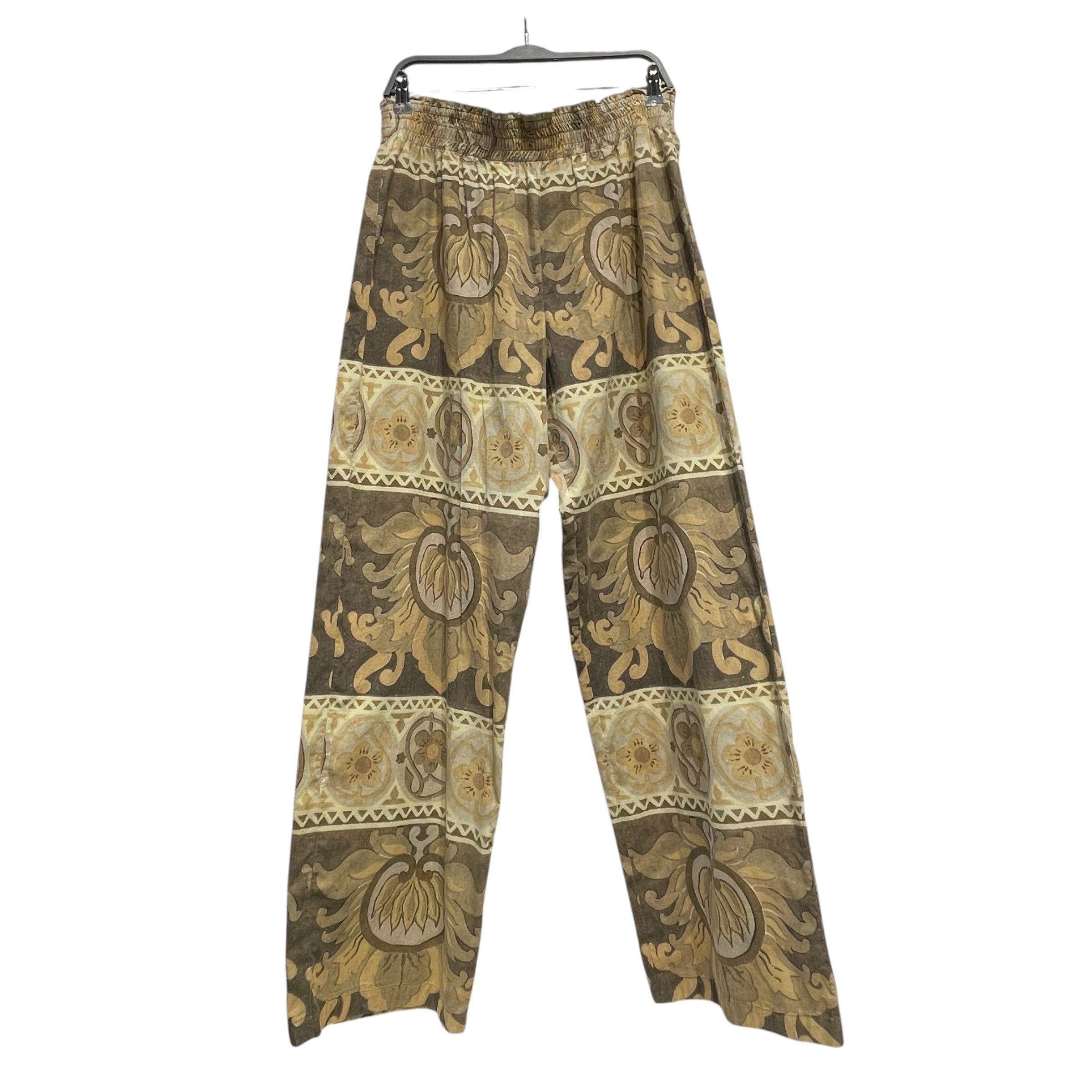 Acne Studios/Straight Pants/50/Cotton/BEG/All Over Print/FN-MN-TROU000643 view 1