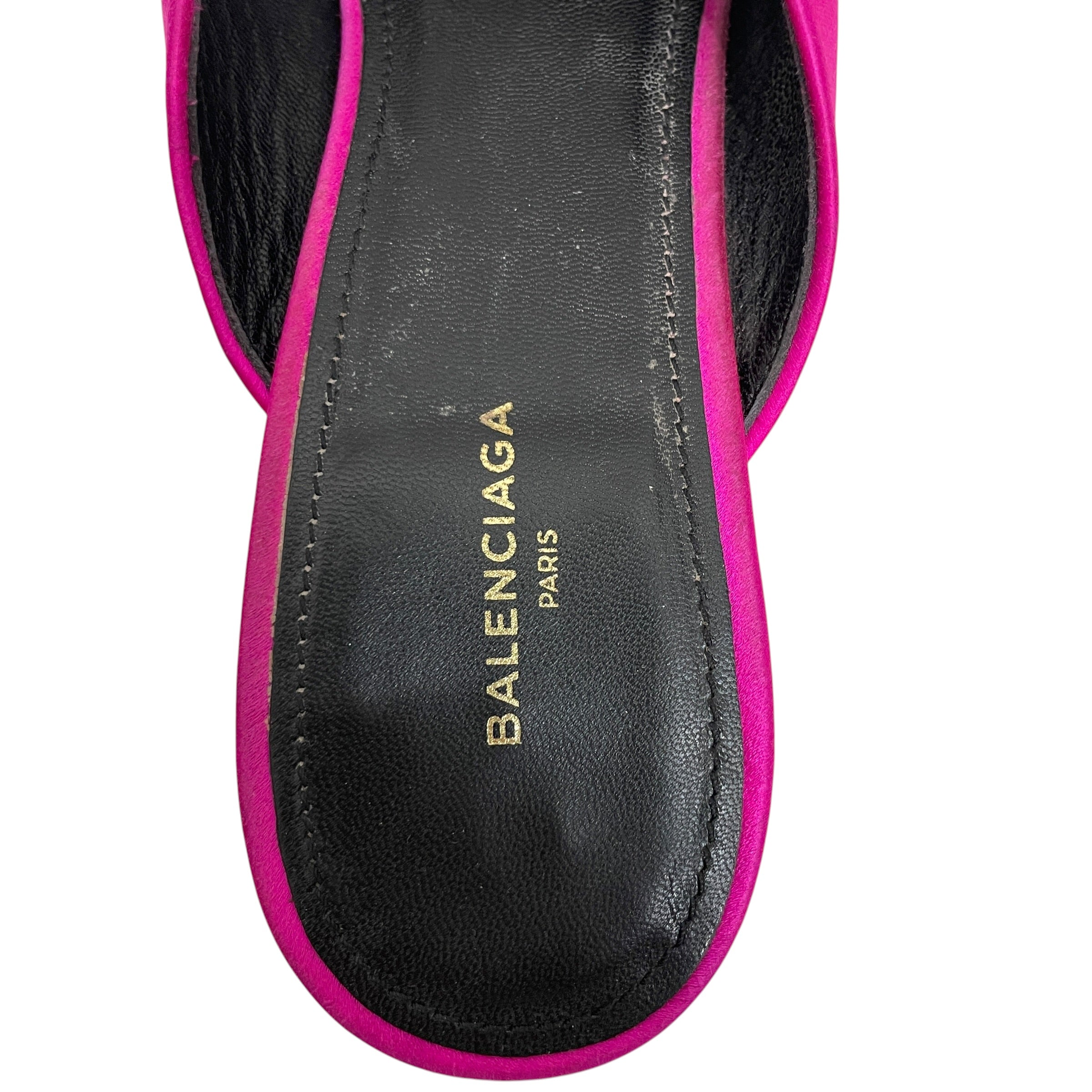 BALENCIAGA/Heels/EU 36.5/Nylon/PNK/POINTED TOE SLIP ON view 3