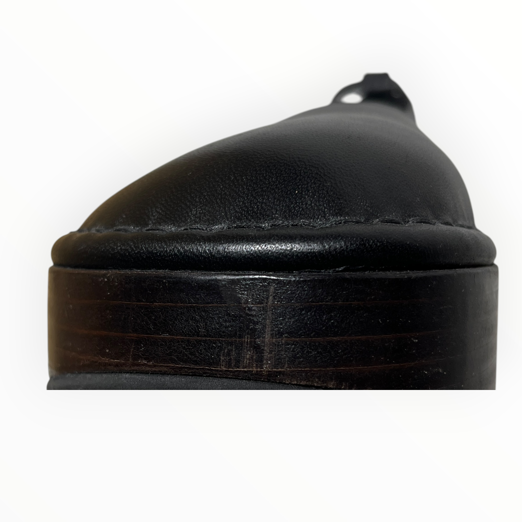 AMOMENTO/Shoes/EU 38/Leather/BLK/Ankle Strap/WOOD PLATFORM view 8