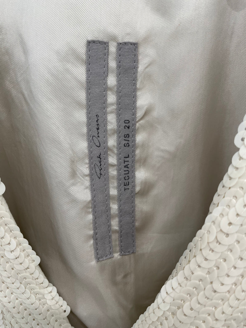 Rick Owens///Jacket/44/Iridescent /Polyester/CRM///