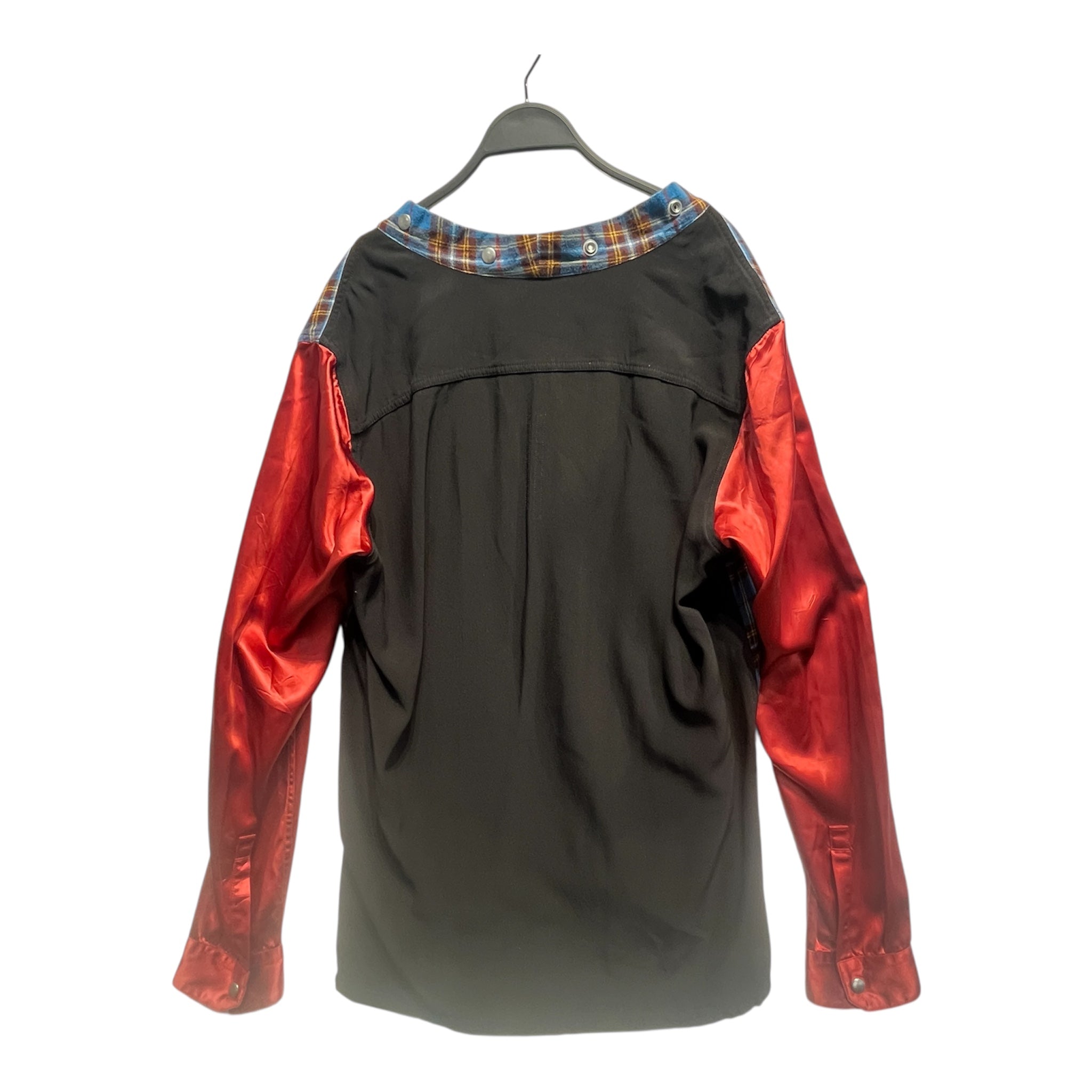 Rick Owens/LS Shirt/42/Cotton/BLU/Plaid/FW 21 GETHSEMANE LARRY SHIRT view 2