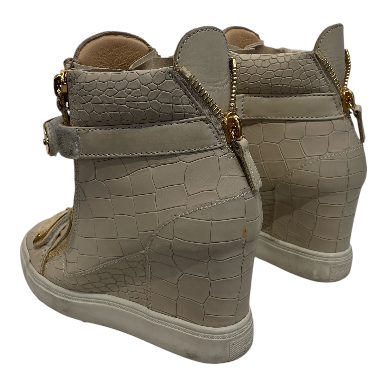 Giuseppe Zanotti/Shoes/EU 36/Leather/BEG/CROC-EMBOSSED view 2