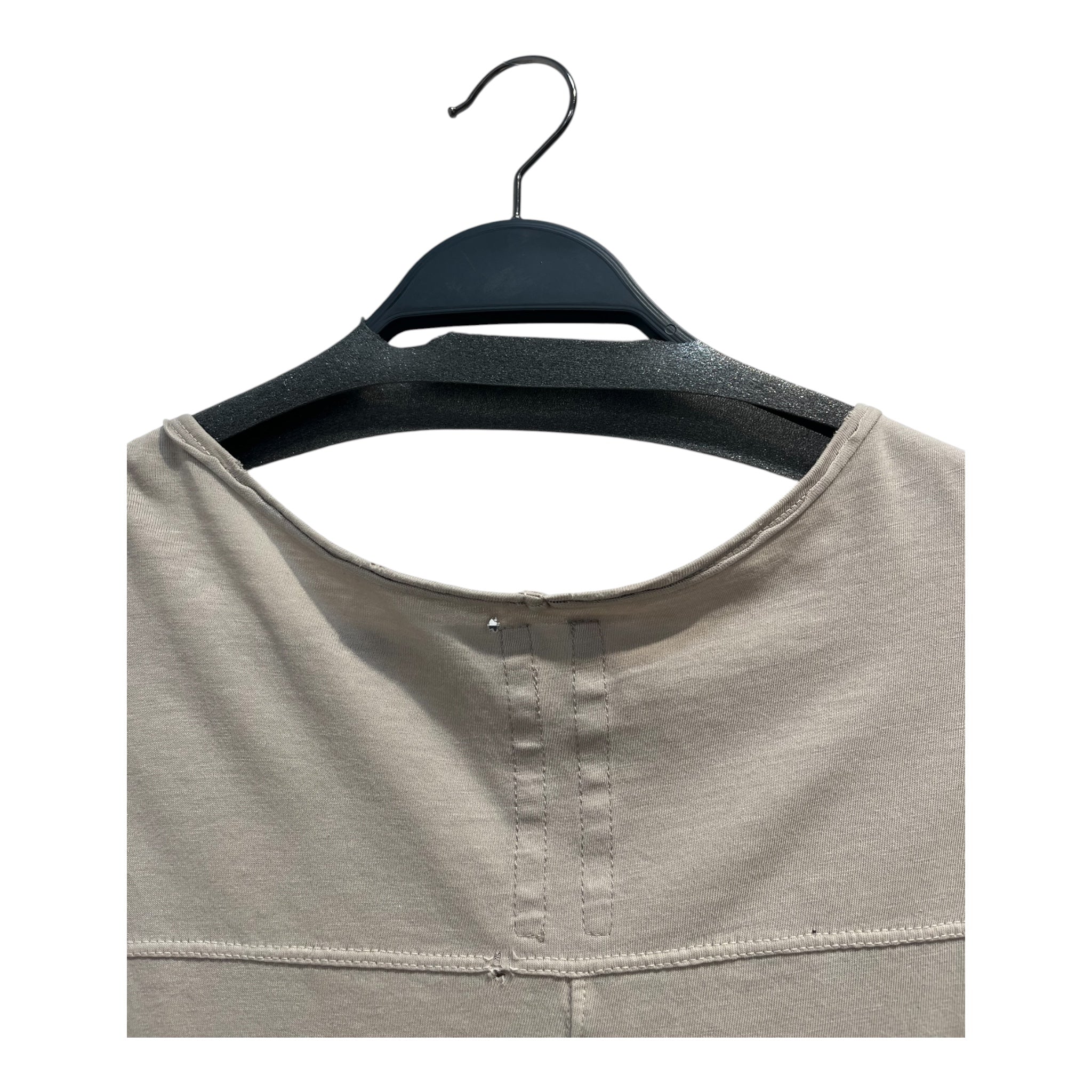 Rick Owens/LS T-Shirt/L/Cotton/BEG/DISTRESSSED view 5