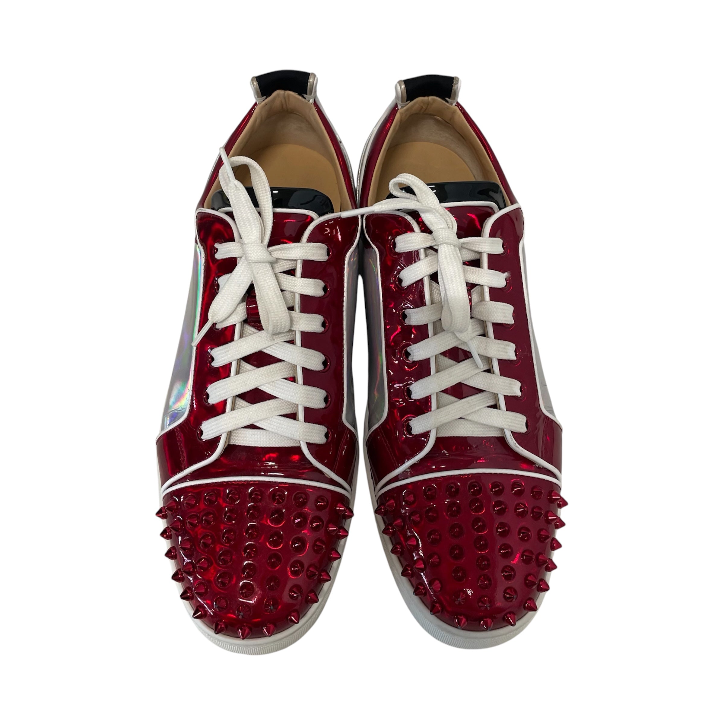Christian Louboutin/Low-Sneakers/US 13/Cotton/RED/ view 3