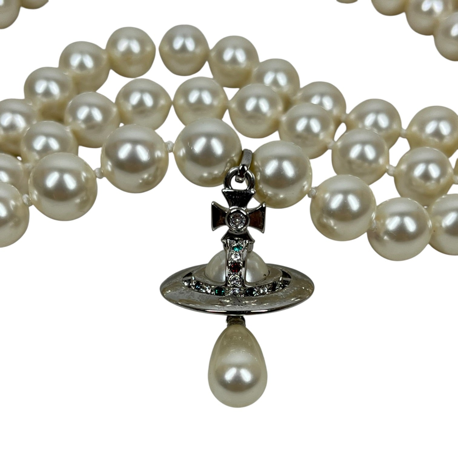 Vivienne Westwood/Necklace/Pearl/WHT/PEARL ORBS view 2