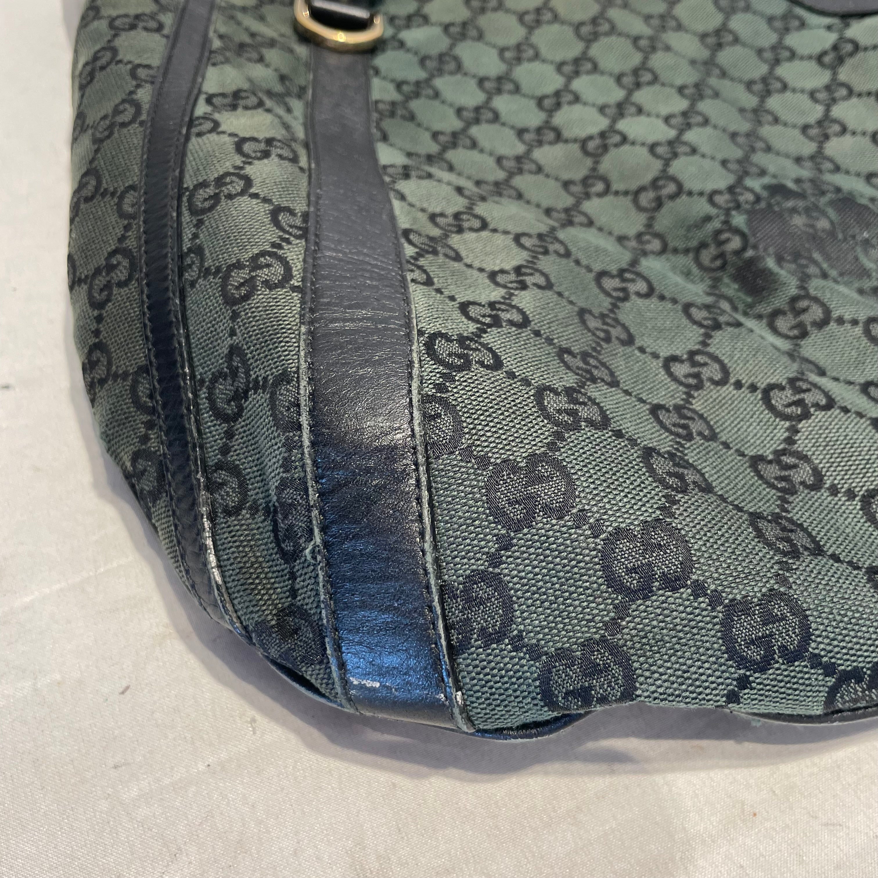 GUCCI/Tote Bag/Monogram/Cotton/GRN/Canvas Abrey Hobo view 16