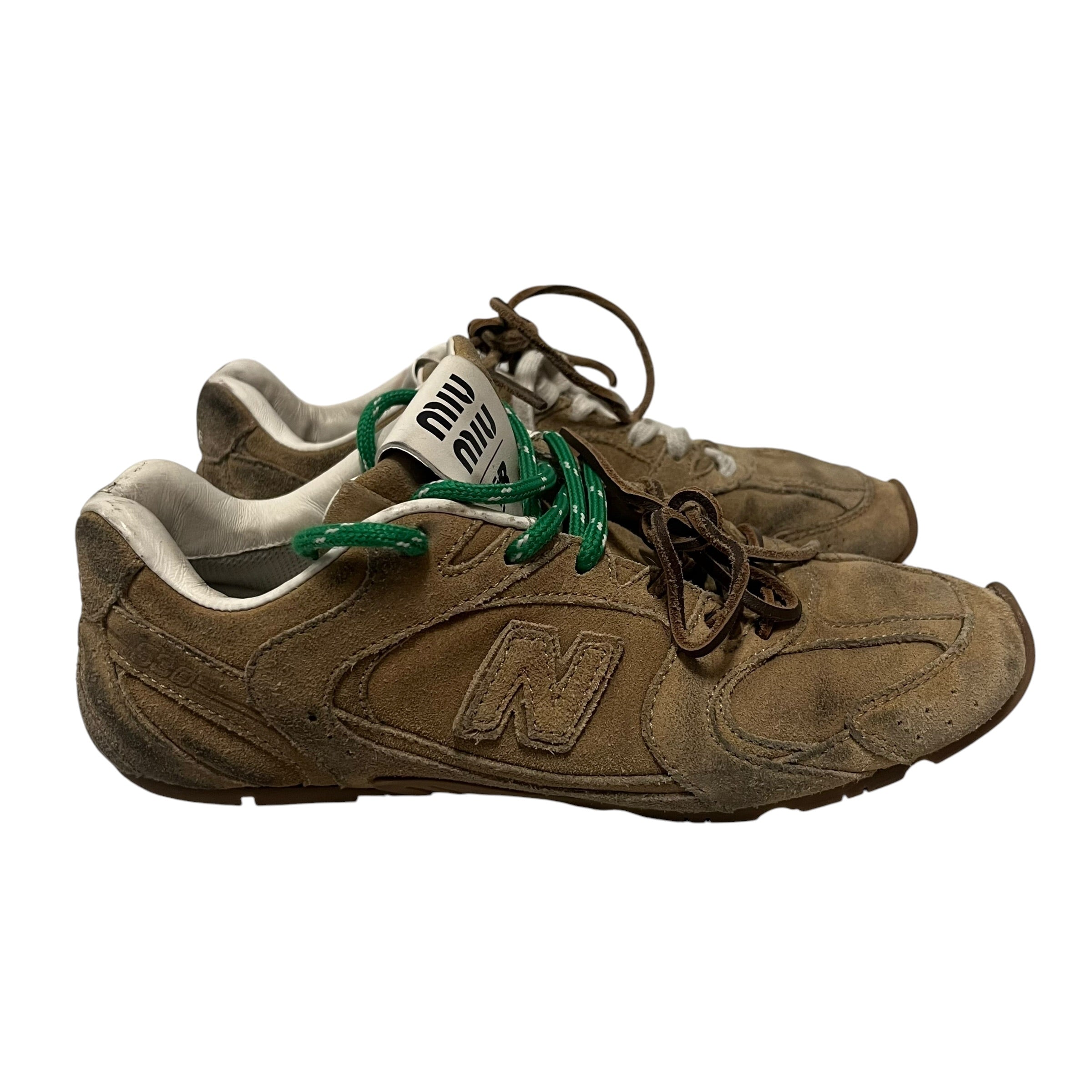 NEW BALANCE/Low-Sneakers/EU 38/Suede/CML/MIU MIU 530 SL view 2