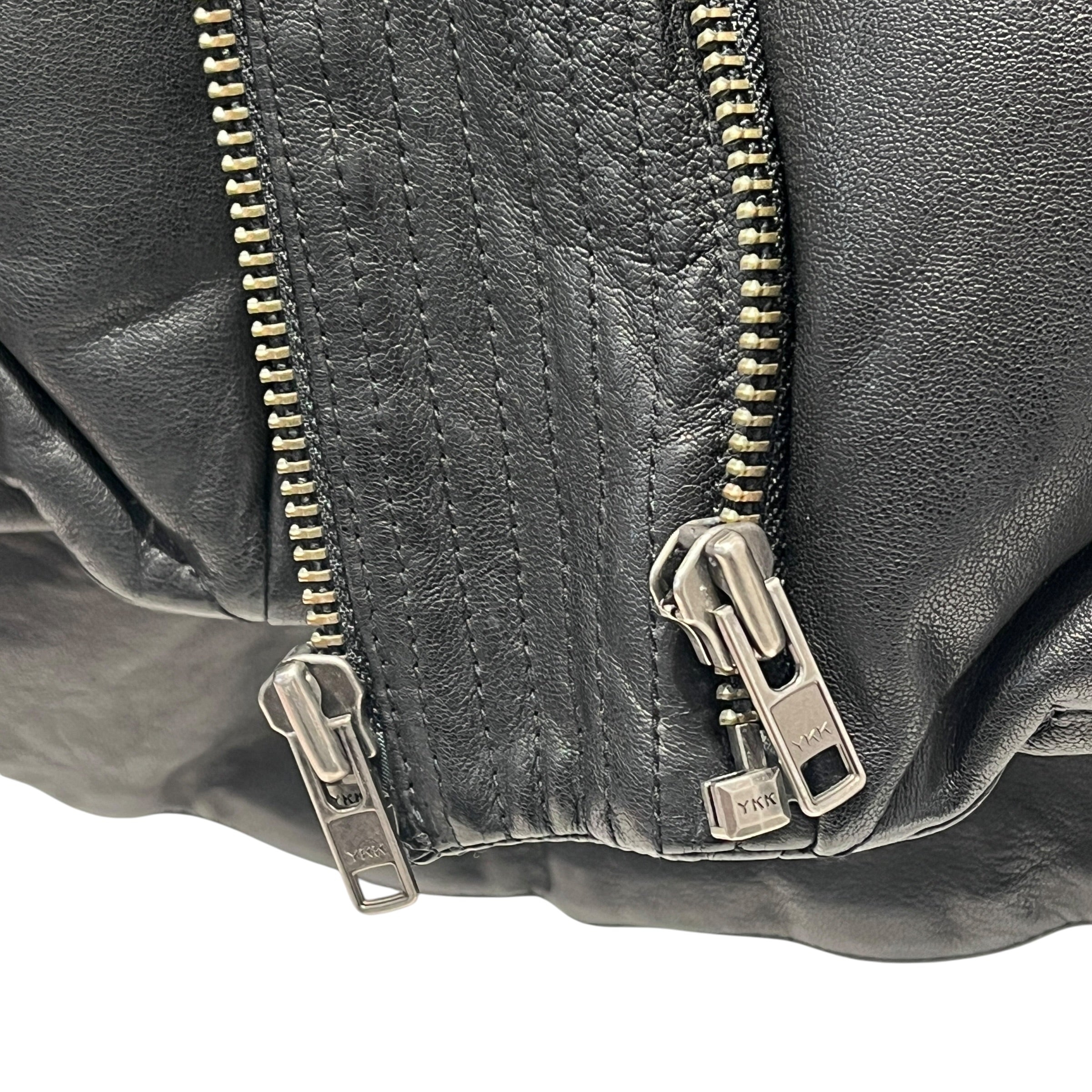 Helmut Lang/Quilted Jkt/S/Leather/BLK/quilted moto jkt view 6