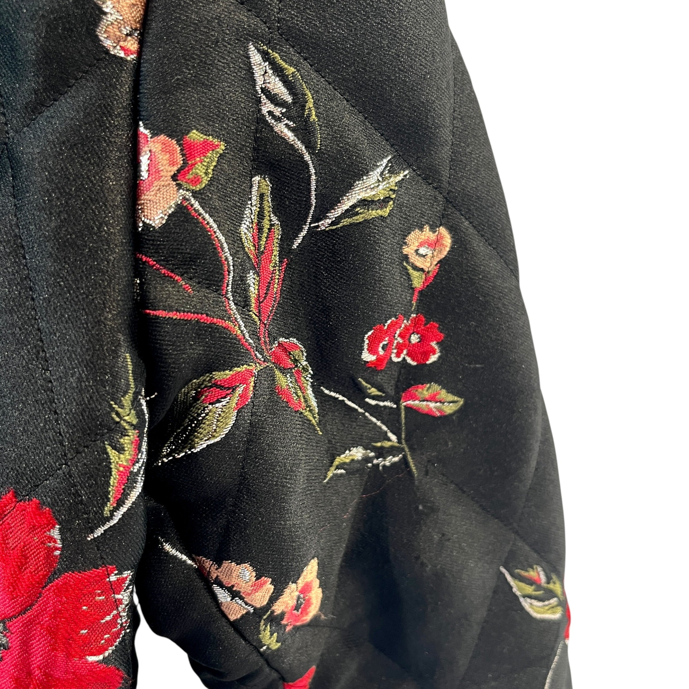 DOLCE&GABBANA/Quilted Jkt/36/All Over Print/Cotton/BLK/Single Breasted/Amore Bomber Jacket view 5