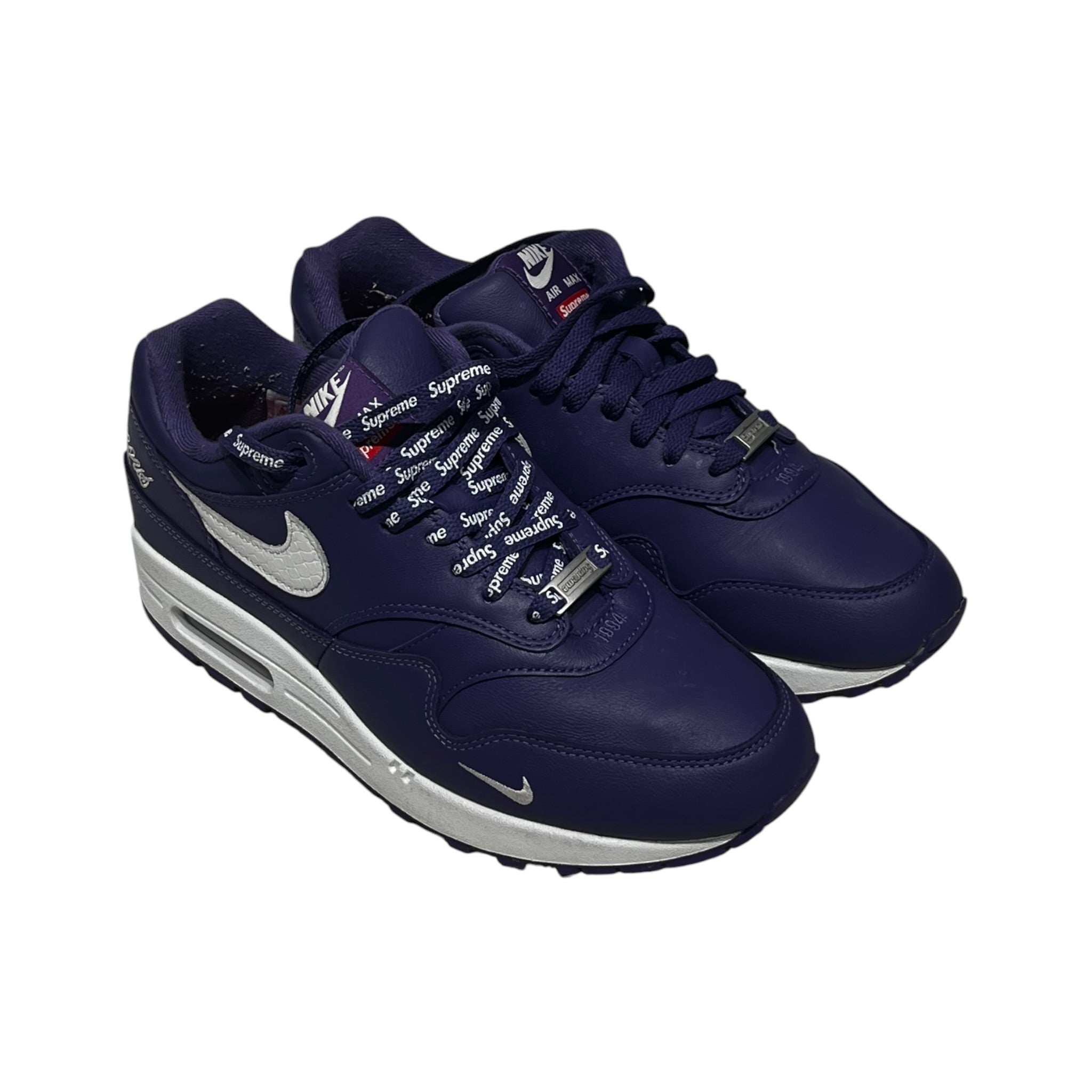 Supreme/NIKE/Low-Sneakers/US 8.5/Leather/PPL/Air max 1 World Famous view 1