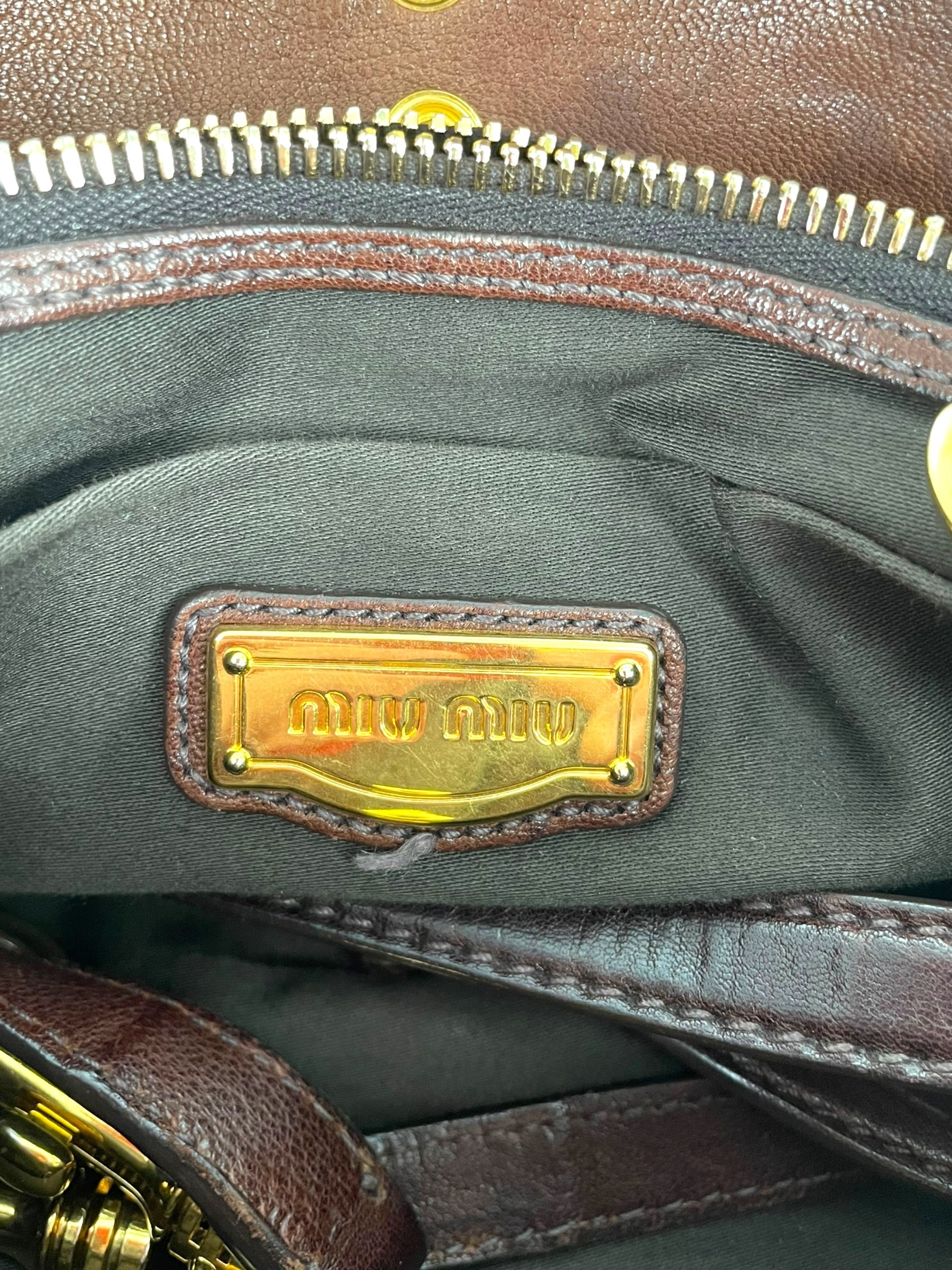 MIU MIU/Bag/Leather/BRW/MATELASSE COFFER HOBO view 5
