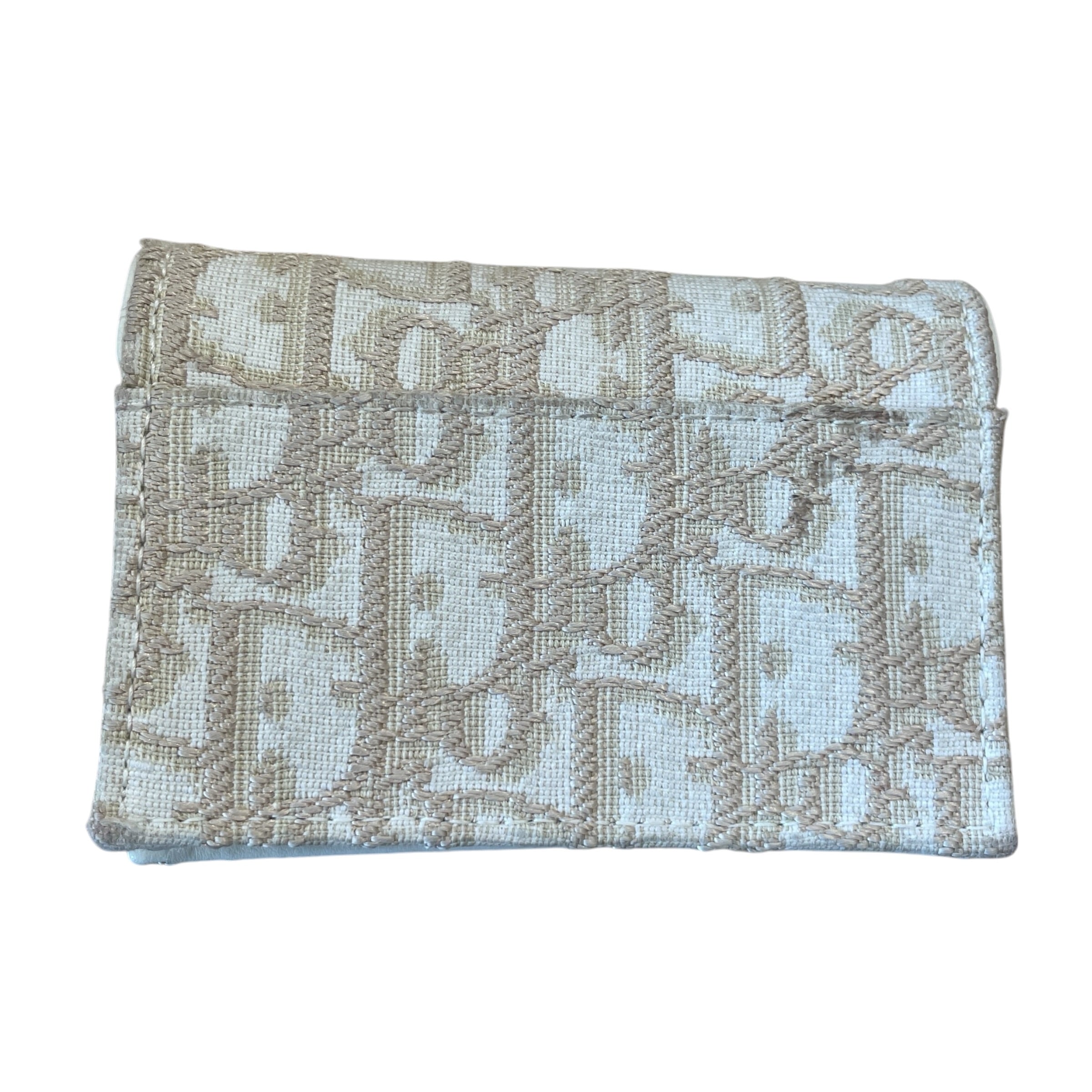 Christian Dior/Coin Wallet/All Over Print/Cotton/CRM/L's/SADDLE BLOOM JACQUARD view 2
