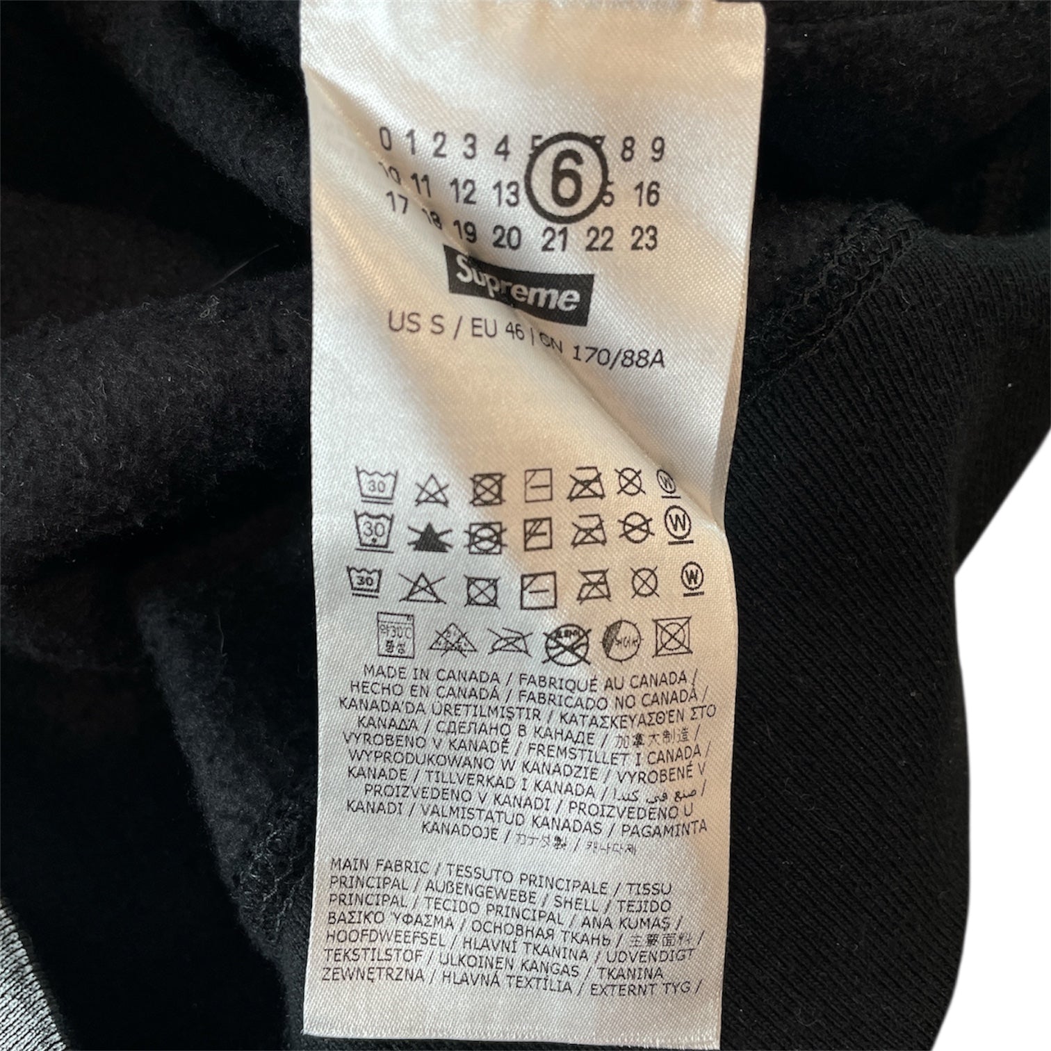 Supreme/Maison Margiela/Hoodie/S/Graphic/Cotton/SLV/CHROME SILVER view 4