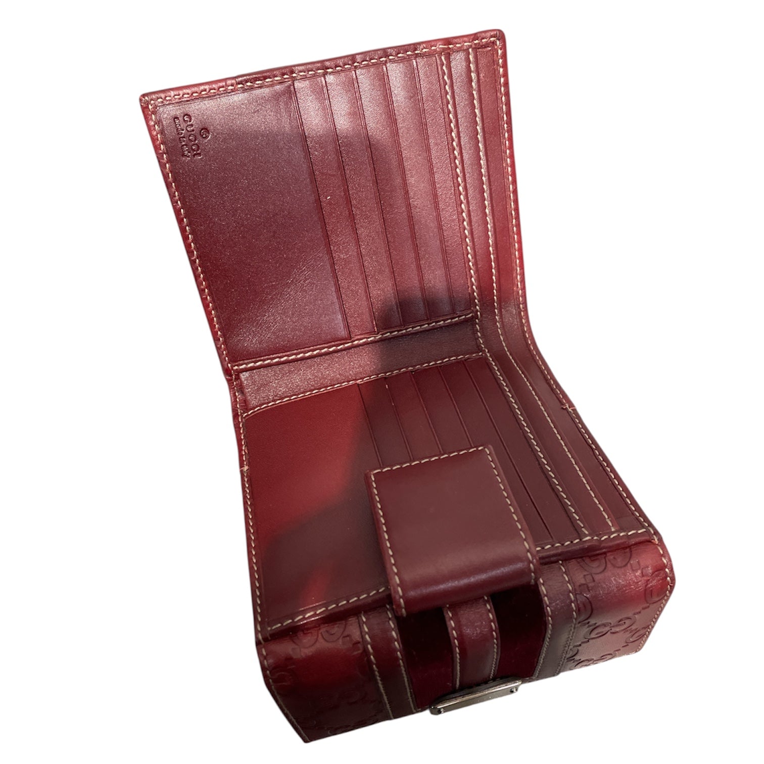 GUCCI/Bifold Wallet/Monogram/BRD/VELVET STRIPE GG view 4