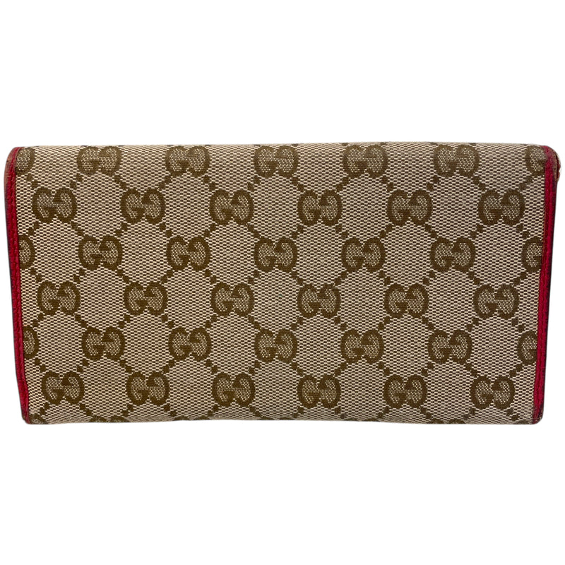GUCCI/Wallet/Monogram/BRW/346058 0416 RED LEATHER