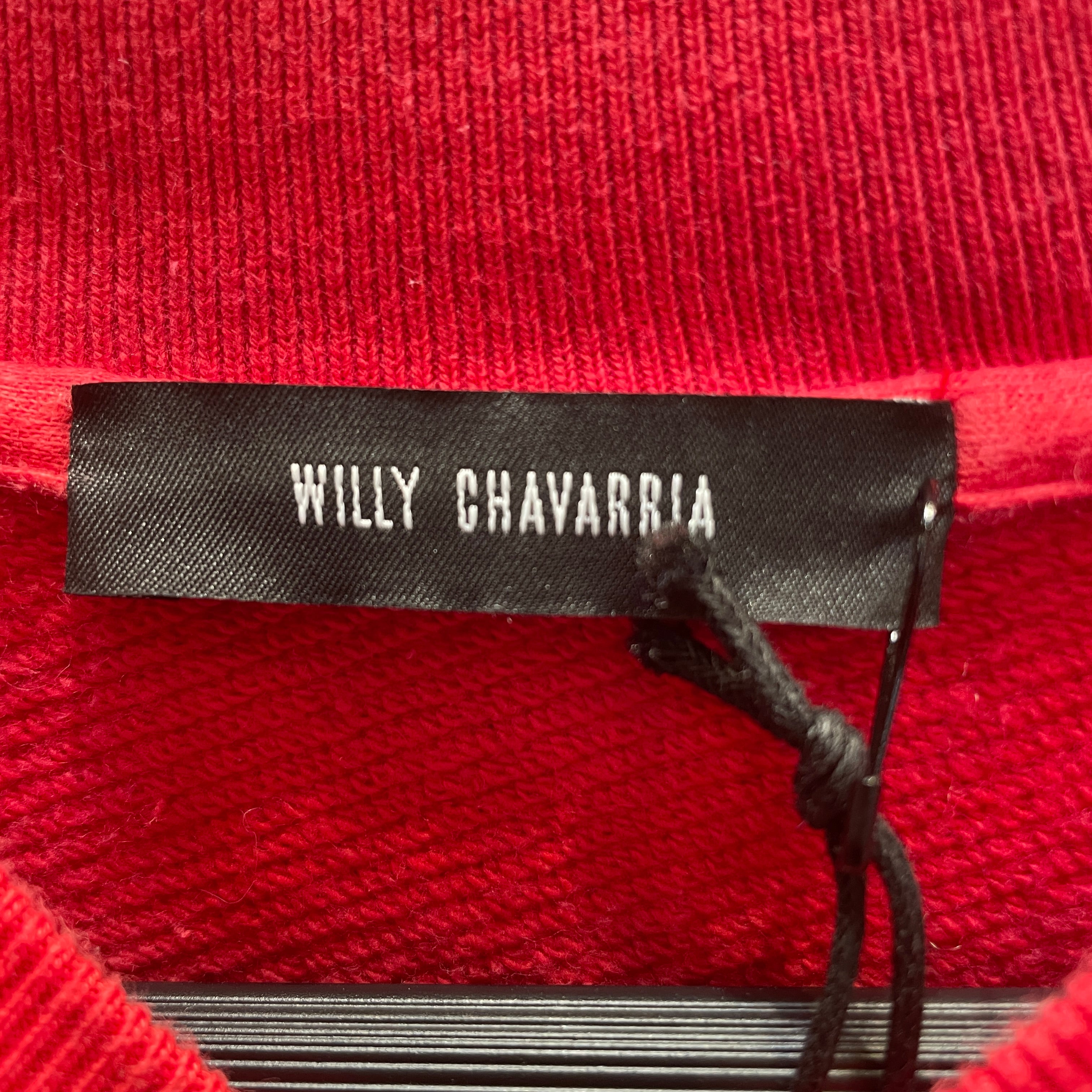 WILLY CHAVARRIA/Sweatshirt/L/Cotton/RED/DIABLO HOOLIGAN CREWNECK view 3