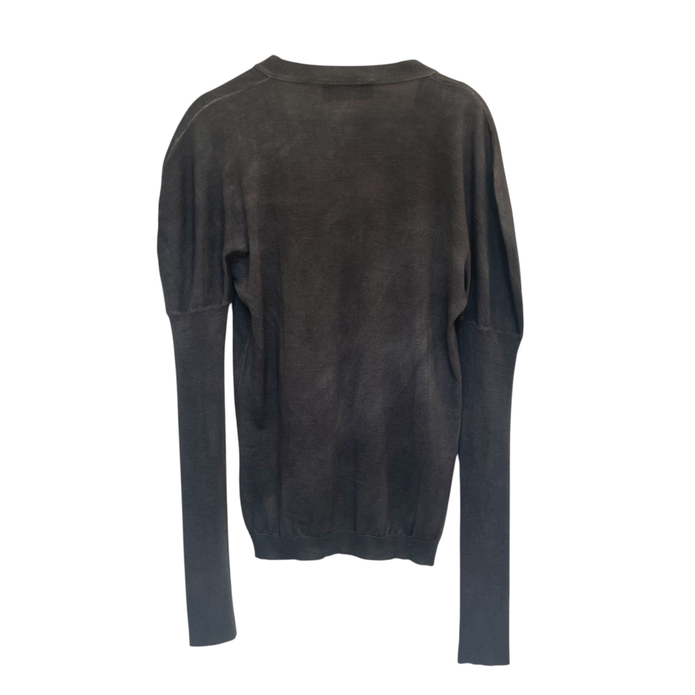 YVES SAINT LAURENT/Cardigan/L/Cotton/GRY/automne 2009 view 2