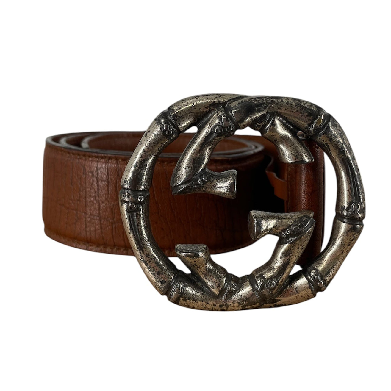 GUCCI/Belt/OS/Leather/BRW/BAMBOO BUCKLE view 1
