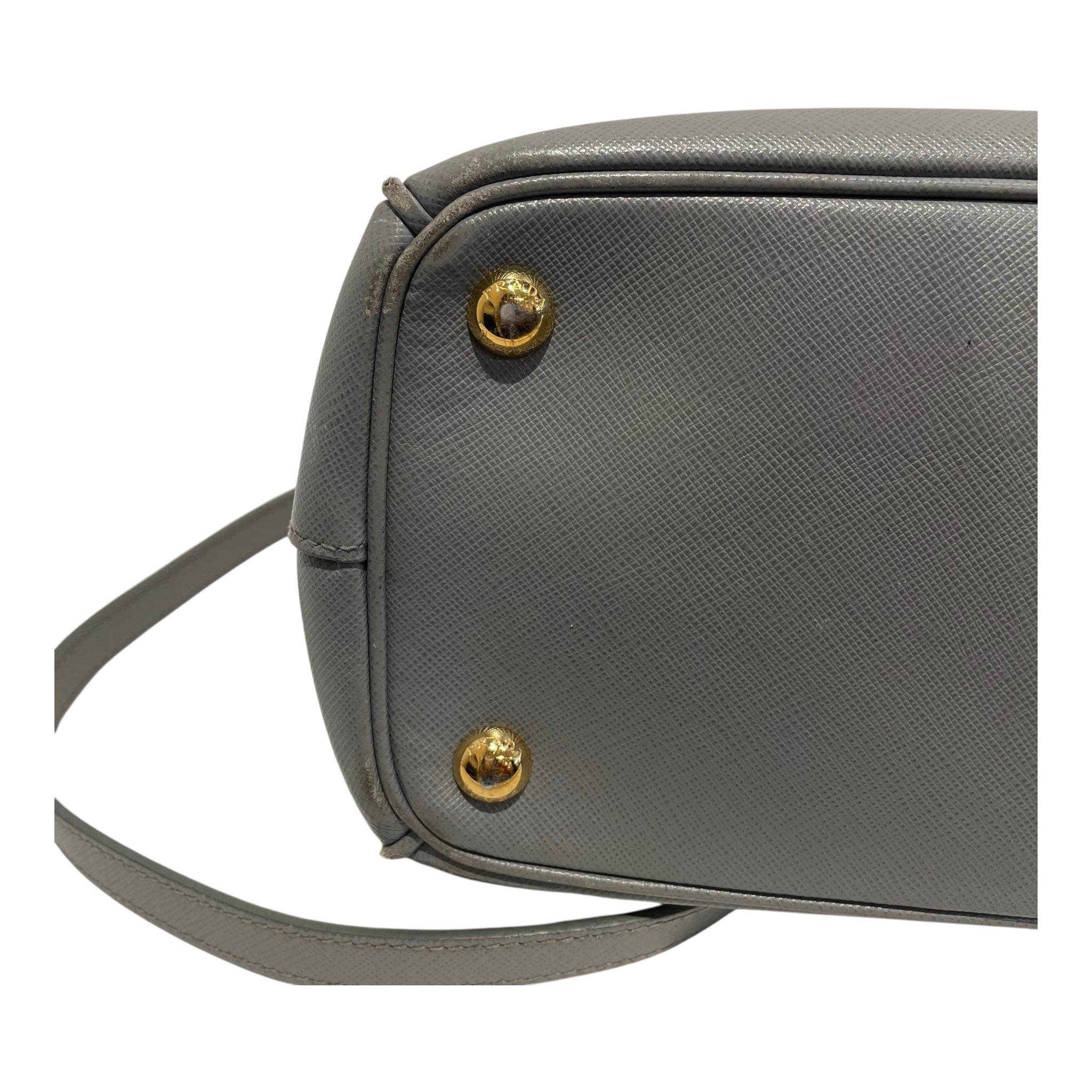 PRADA/Bag/Leather/GRY/Saffiano Galleria view 9