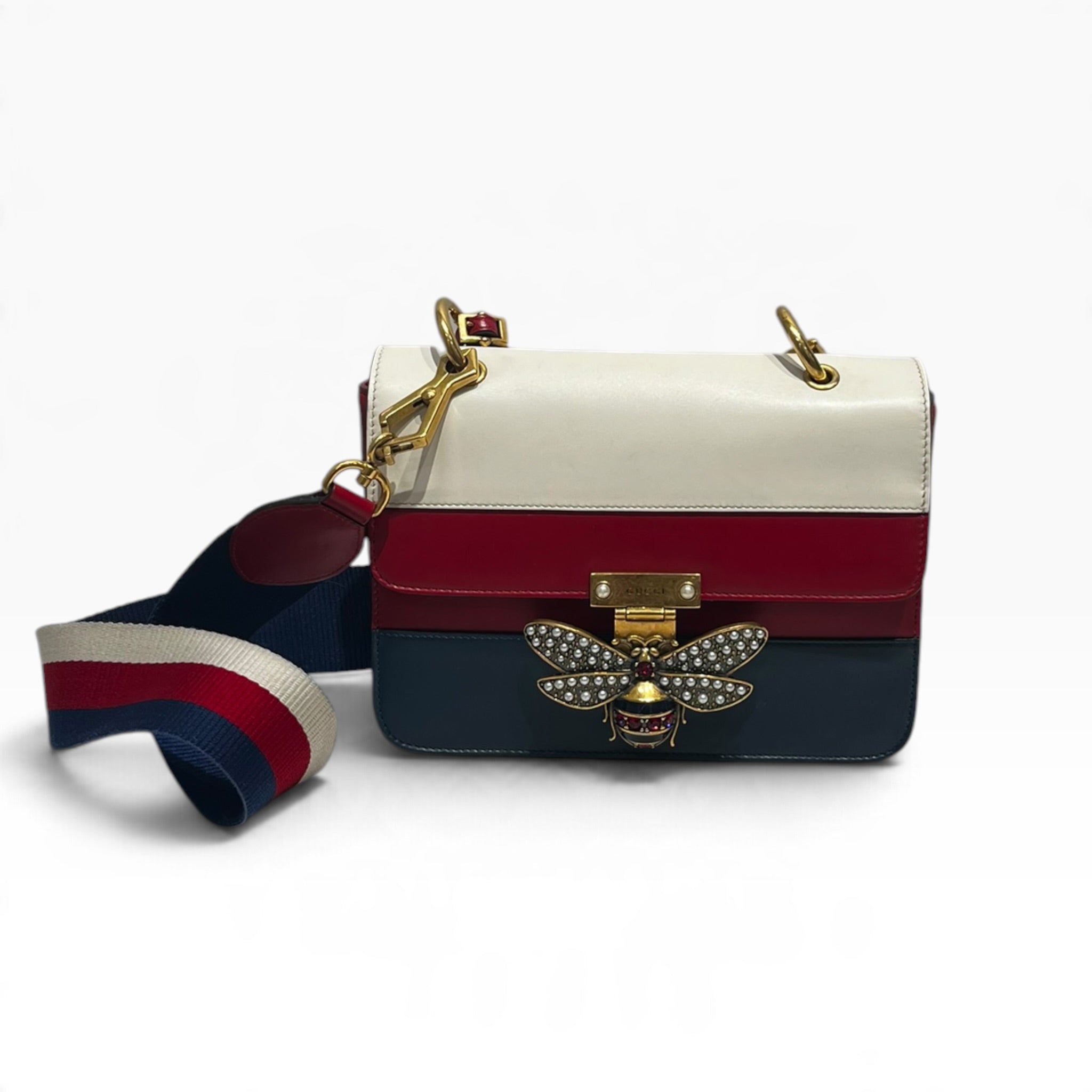 GUCCI/Cross Body Bag/M/Leather/MLT/Queen Margaret Flap Bag view 1