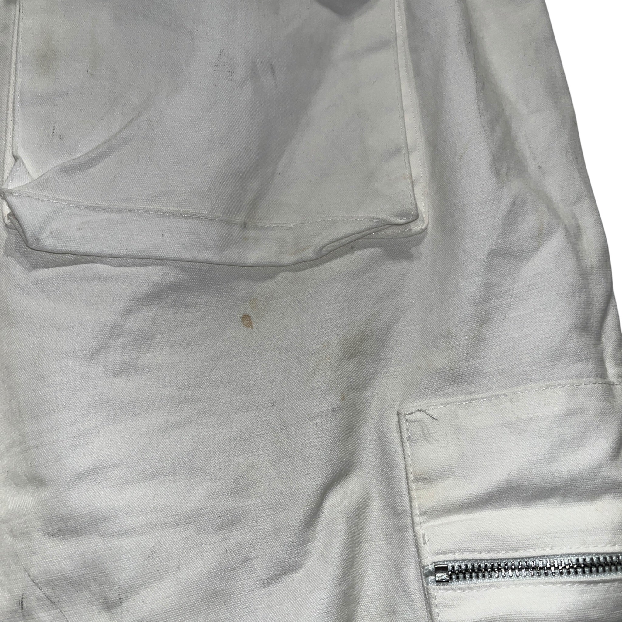 MAVERIK STUDIO/Cargo Pants/L/Cotton/WHT/Button Fly/DRAWSTRING WAIST/ZIPPER POCKET view 6